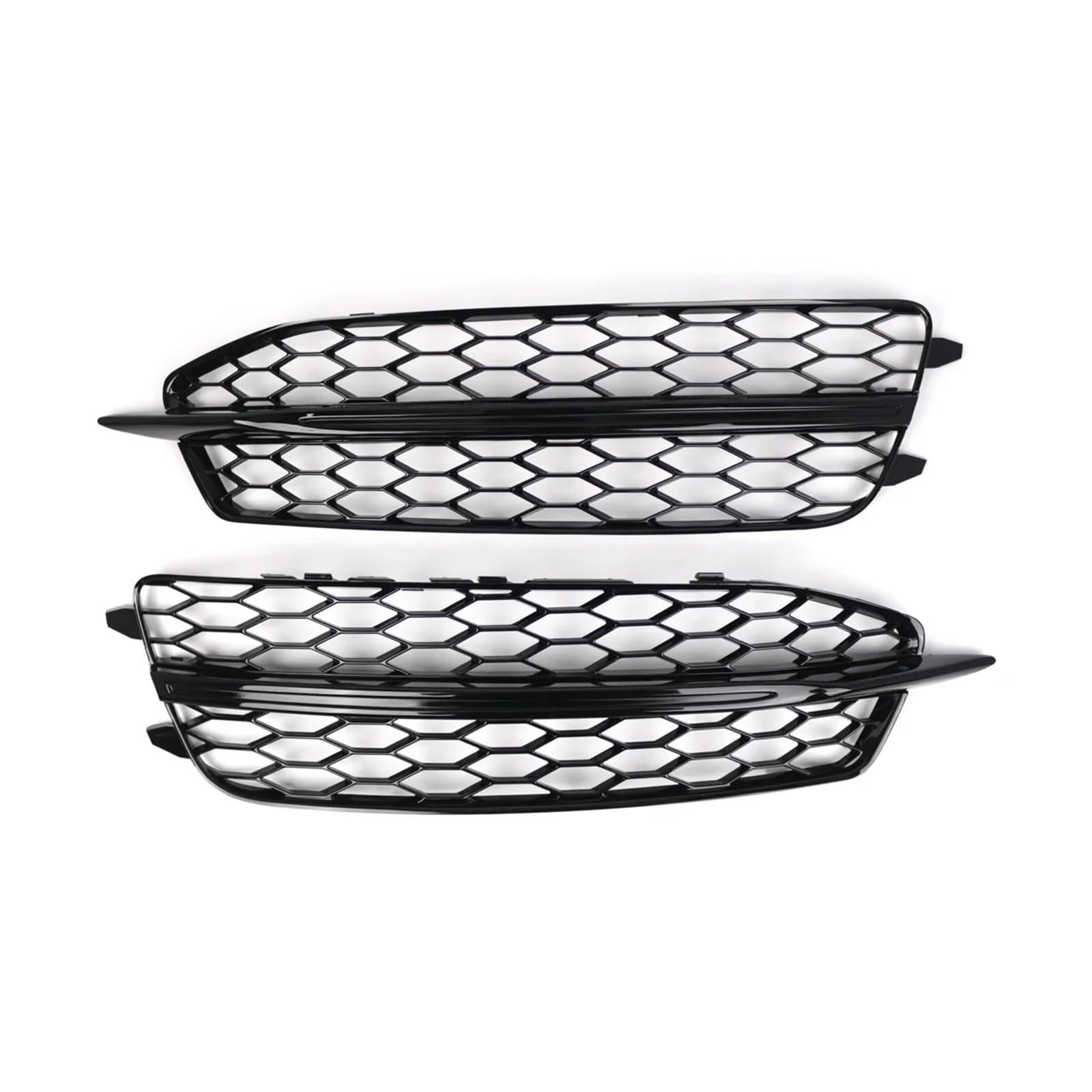 Auto Frontstoßstange Nebelscheinwerfergitter Honeycomb Hex Grillabdeckung glänzend schwarz kompatibel for Audi A6 C7 S Line S6 2011 2012 2013 2014(Gloss black) von OVWIOQJC