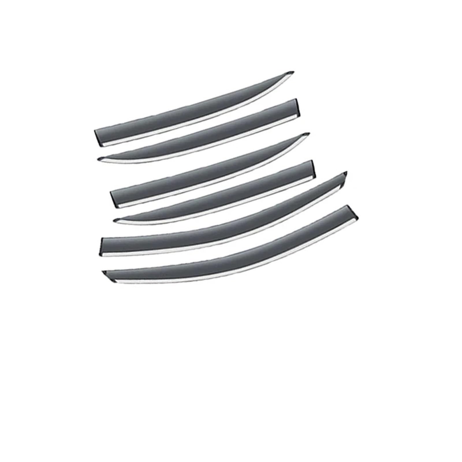 Autofenster Visier Kompatibel for Toyota Highlander XU70 2020 2021 2022 2023 4PCS 6PCS Regenschutz Deflektoren Sonnenschutz Windschutzscheiben Autozubehör(6pcs) von OVWIOQJC