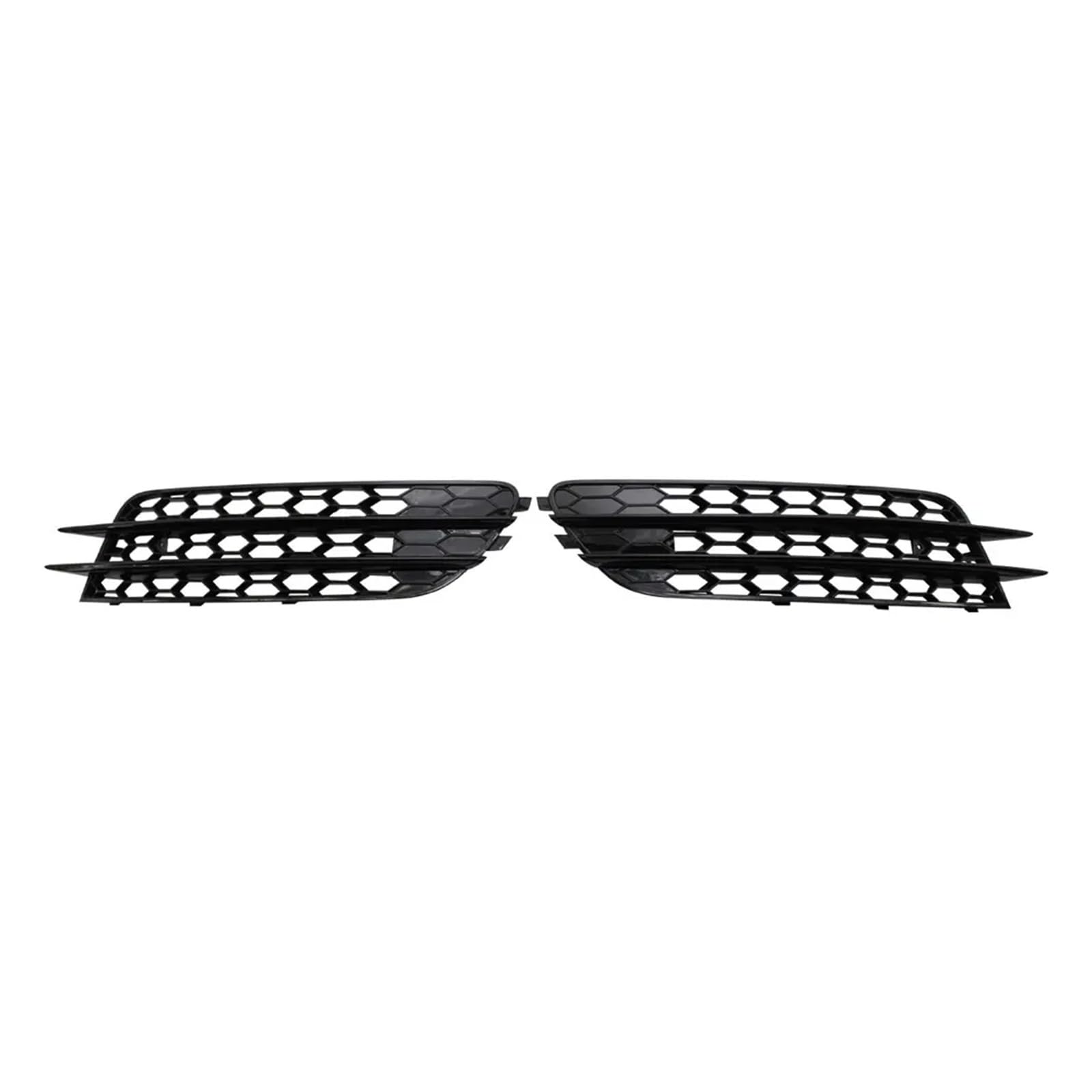 Chrom Auto Front Nebel Licht Kühlergrill Abdeckung Trim Kompatibel for Audi A6 C7 Limousine 2012 2013 2014 2015 Nebel lampe Grill ABS(Bright black) von OVWIOQJC