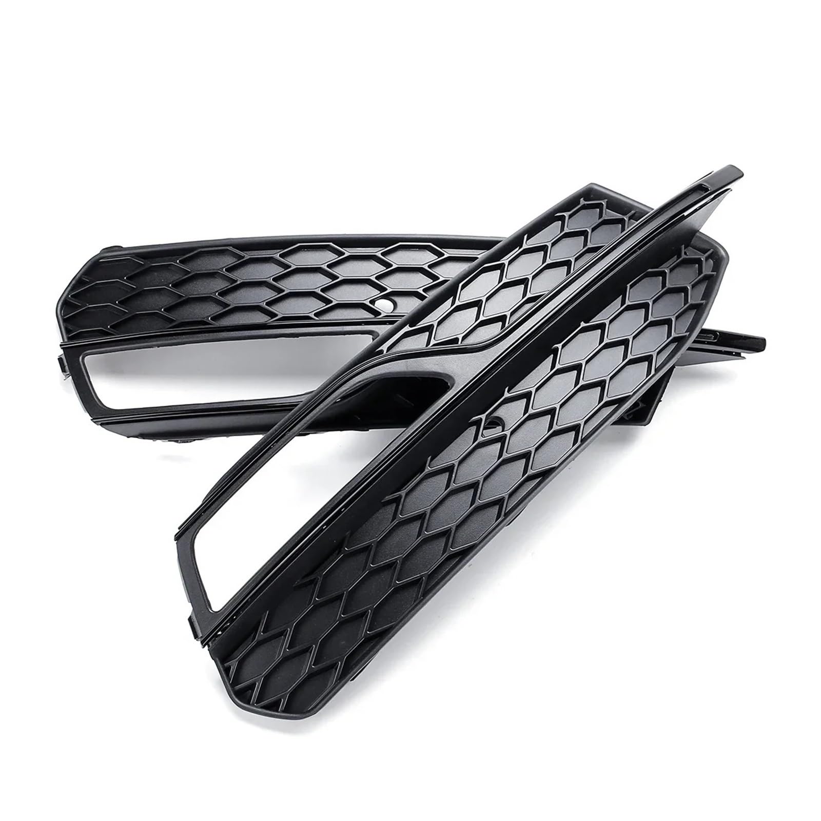 Frontgrill kompatibel for Audi A3 S-Line 2014–2016 A3 S3 2013–2017 Auto vorne unten Nebelscheinwerfer Grillabdeckung Nebelscheinwerfer Gitterrahmen 8V3807682L(Glossy Black) von OVWIOQJC