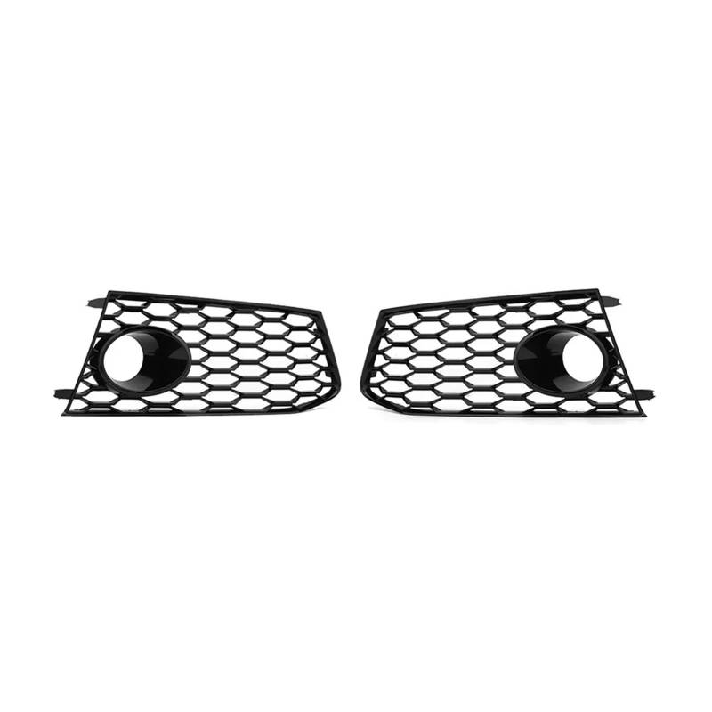 Glänzend schwarzer Auto-Frontgrill, Wabengitter-Abdeckung, Netzgrill, kompatibel for Audi RS7 2014 2015 2016 2017 2018, Nebelscheinwerfer-Kühlergrill-Abdeckung von OVWIOQJC