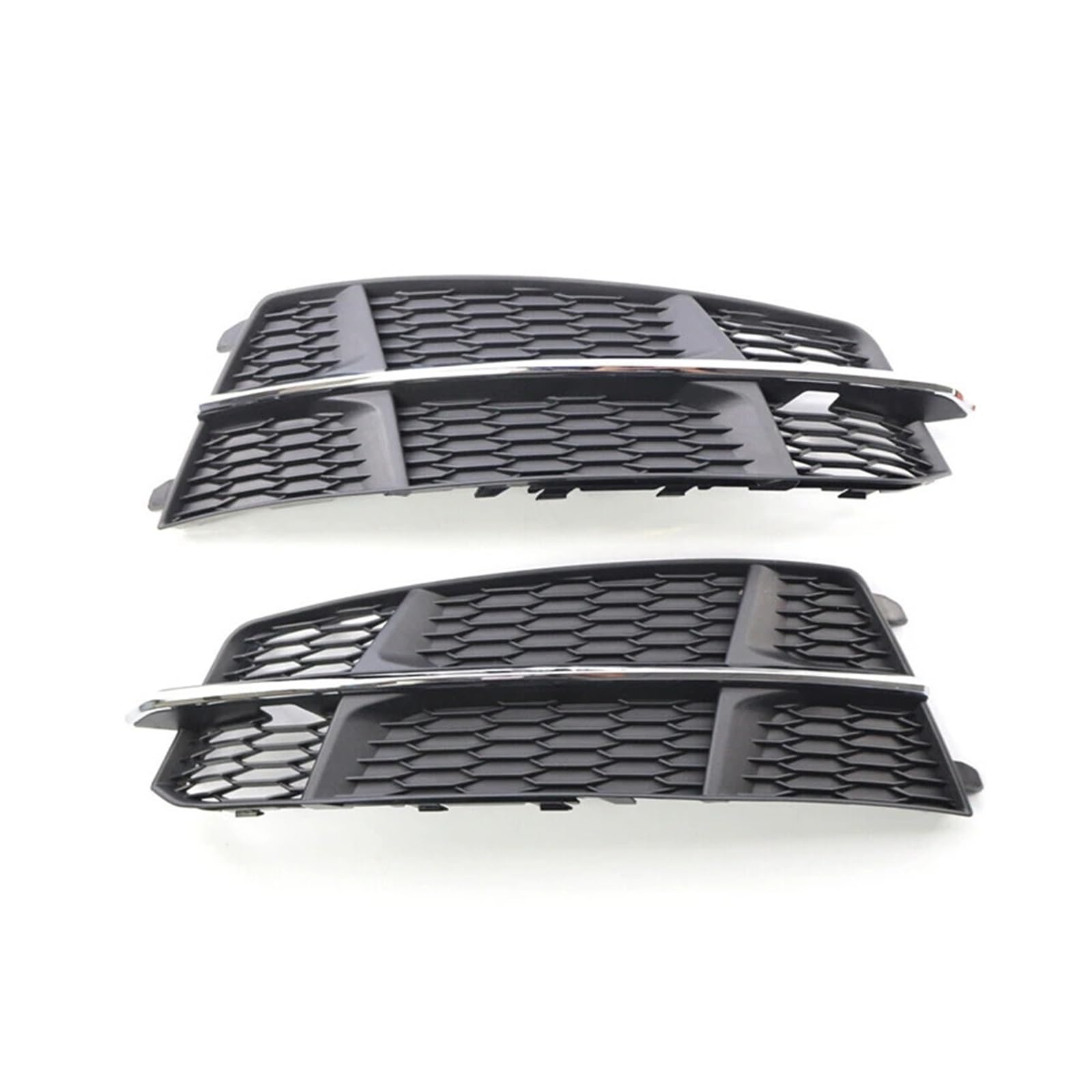Kompatibel for AUDI A6 C7 S-Line 2015 2016 2017 2018 Frontstoßstange Nebelscheinwerfer-Abdeckungsgitter 4G0807681AN 4G0807682AN(Silver) von OVWIOQJC
