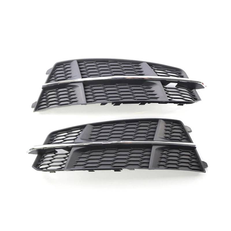 Kompatibel for AUDI A6 C7 S-Line 2015 2016 2017 2018 Frontstoßstange Nebelscheinwerfer-Abdeckungsgitter 4G0807681AN 4G0807682AN(Silver) von OVWIOQJC