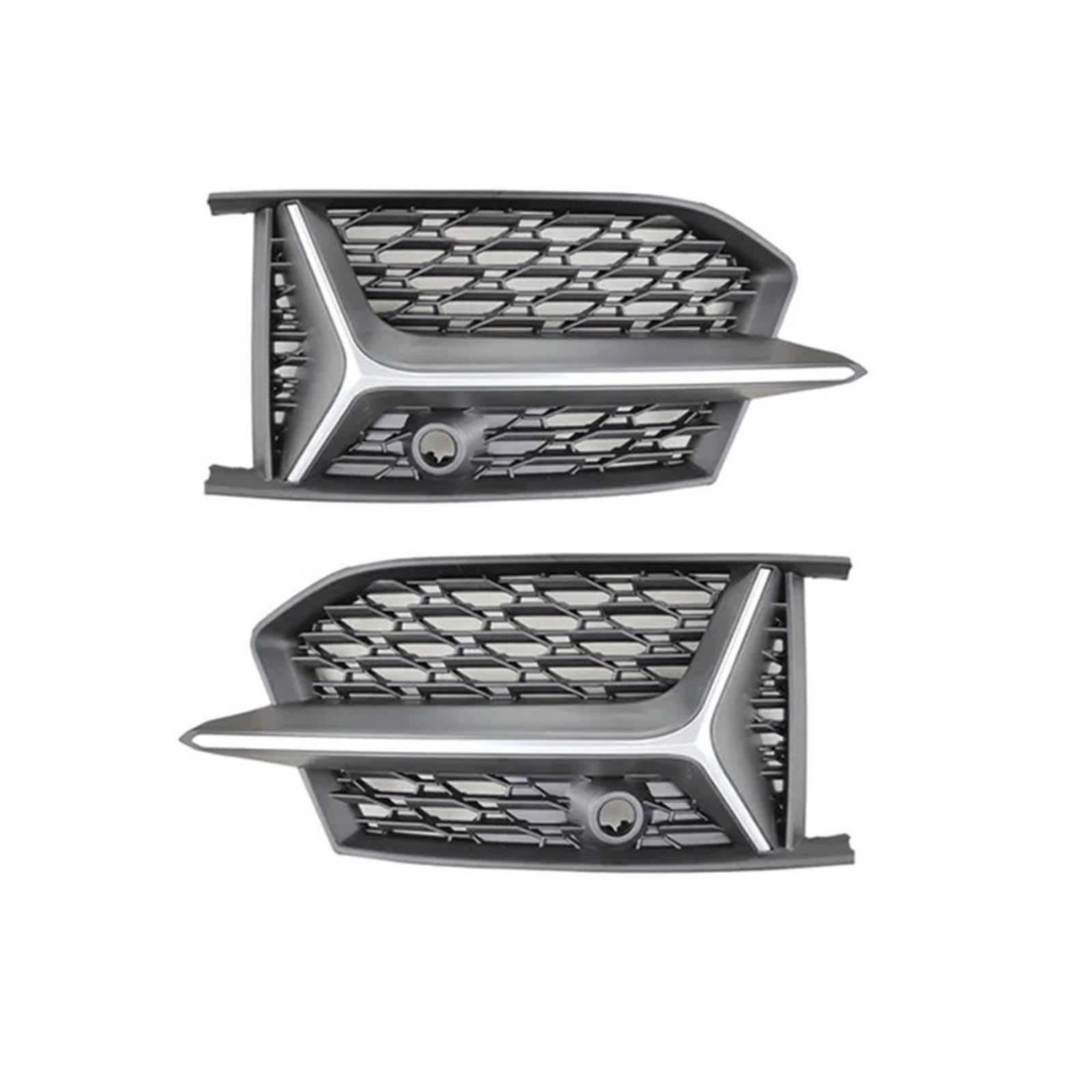 Kompatibel for Audi A6 C8 S6 2019–2022 Sport S-Line Autoscooter Frontstoßstange Nebelscheinwerferrahmen Nebelscheinwerfer Kühlergrill Schutzabdeckung Autozubehör(Chrome) von OVWIOQJC