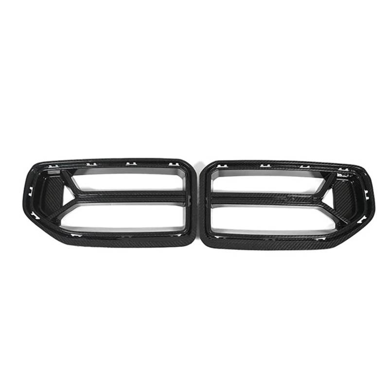 Kompatibel for BMW M2 G87 2022+ Dry Carbon Fiber CSL Style Racing Grills Frontstoßstange Air Vent Cover Trim Nebelscheinwerfer Mesh Grill Frame Body Kit von OVWIOQJC