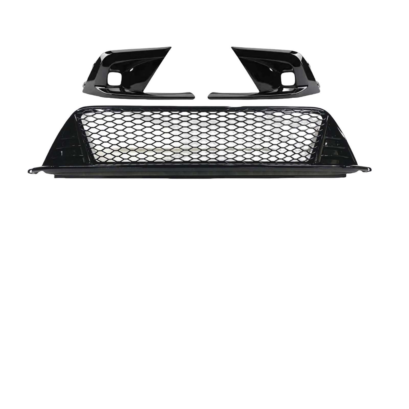 Kompatibel for Honda Civic 11. 2022–2024, schwarzer Frontgrill, unterer Grill + seitliche Stoßstangenhaube, Nebelscheinwerfer-Lampenabdeckung, Lufteinlass-Entlüftungsrahmenverkleidung Kompatibel for Honda Civic 11. 2022–2024, schwarzer Frontgrill, unterer Grill + seitliche Stoßstangenhaube, Nebelscheinwerfer-Lampenabdeckung, Lufteinlass-Entlüftungsrahmenverkleidung von OVWIOQJC
