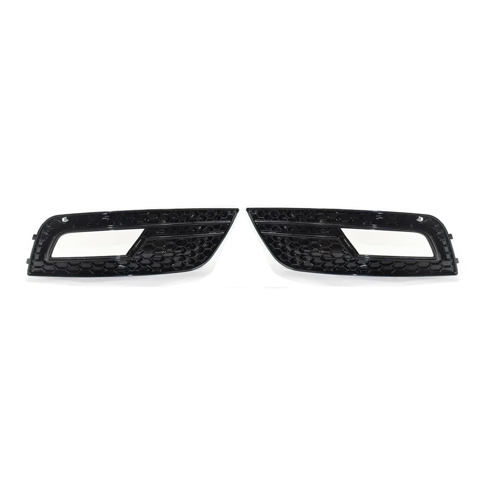 Nebelscheinwerfer-Lampenabdeckung, Waben-Frontgrill, kompatibel mit Audi A4 B8.5 2013–2016, Frontstoßstange, unterer Grill, RS4-Stil, Autozubehör(Honeycomb B-Black) von OVWIOQJC