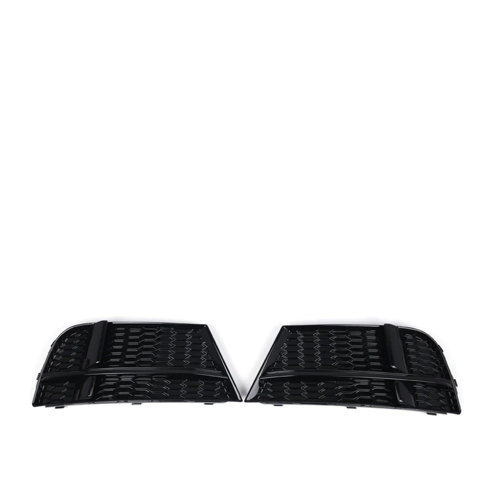 Paar Frontstoßstangen-Nebelscheinwerfer-Grillabdeckungen, kompatibel for AUDI A3 8V S-LINE SEDAN SPORTBACK CABRIOLET 17-20, Wabennetz-Nebelscheinwerferabdeckung(Matte Chrome-A) von OVWIOQJC