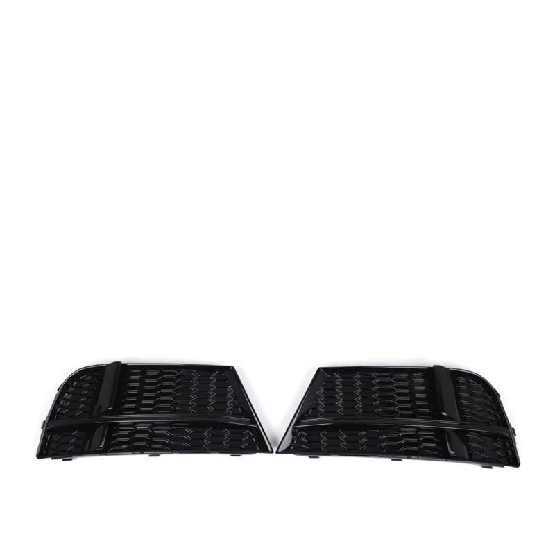 Paar Frontstoßstangen-Nebelscheinwerfer-Grillabdeckungen, kompatibel for AUDI A3 8V S-LINE SEDAN SPORTBACK CABRIOLET 17-20, Wabennetz-Nebelscheinwerferabdeckung(Matte Chrome-A) von OVWIOQJC