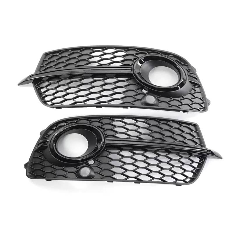 Paar Nebelscheinwerfer-Abdeckungsgitter, Wabengitter, kompatibel for Audi Q5 Sport S-Line 2013 2014 2015 2016 2017 8R0807681S, 8R0807682N(With Black) von OVWIOQJC