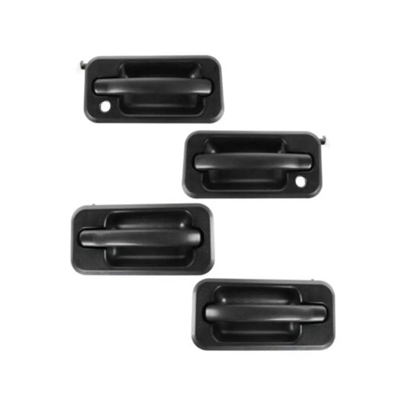 Set mit 4 Auto-Außentürgriffen, kompatibel mit Hummer H2, schwarz strukturiert, 2003–2009, Außentürgriff 131609870457, 15104792 von OVWIOQJC