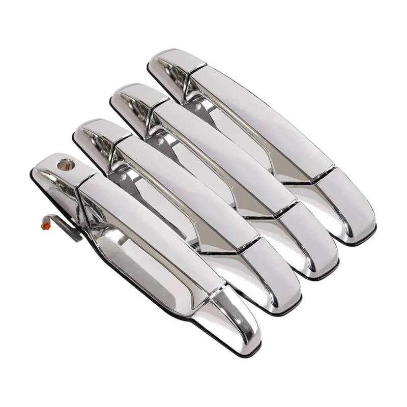Vorne Hinten Links Rechts Außentürgriff Kompatibel for 2007-2013 Cadillac Escalade Chevy Avalanche Silverado Suburban Tahoe GMC 25960525(Chrome) von OVWIOQJC
