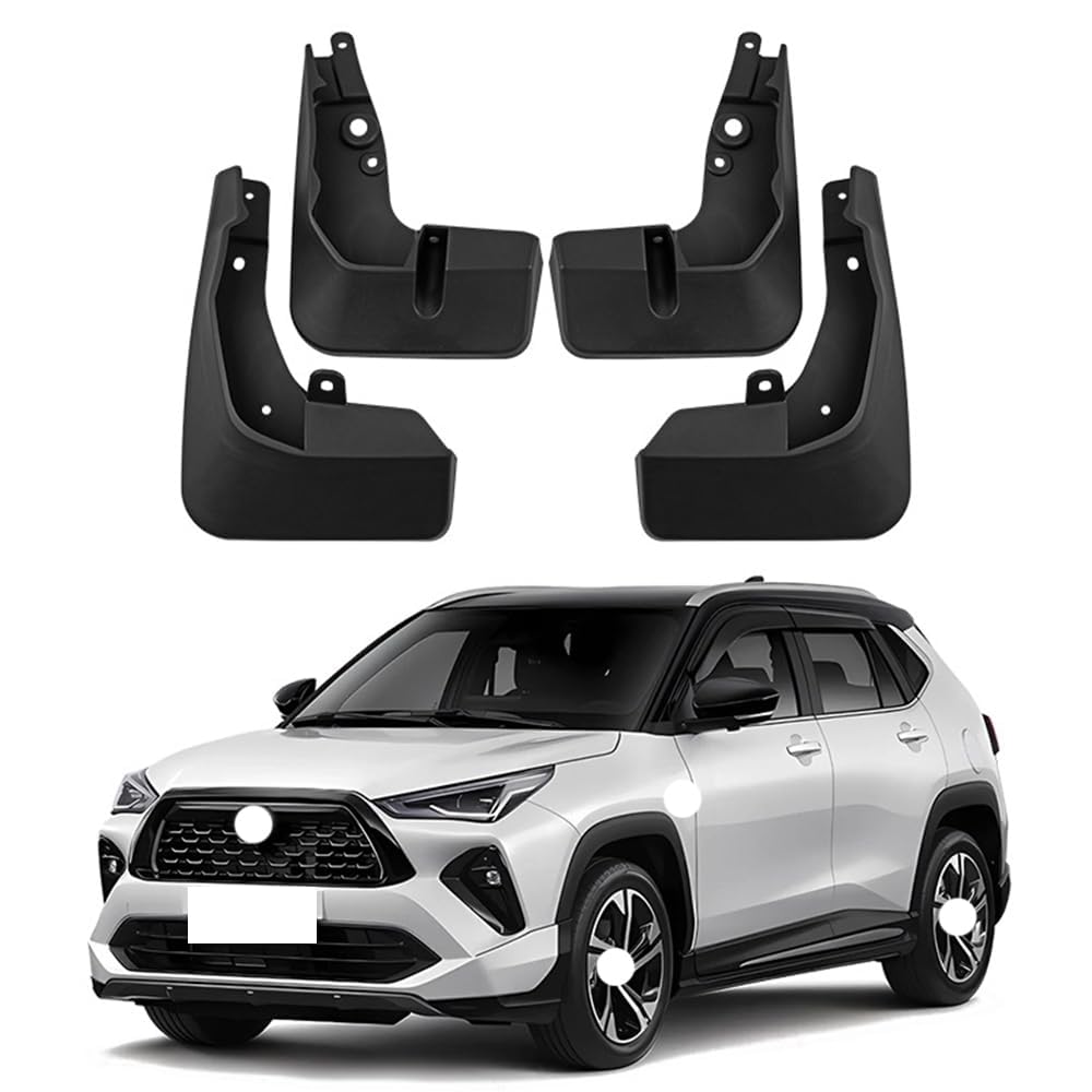 4Pcs Auto Schmutzfänger für Toyota Yaris Cross GR 2023, Vorne Hinten Schmutzlappen Spritzwassergeschützte Schlamm Kotflügelschoner von OWNA