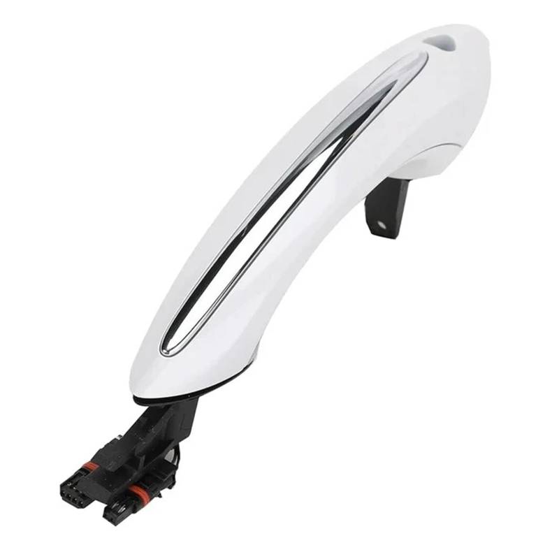 OWYTNRCJ 1 Auto-Außenkomfort-Zugangstürgriff, kompatibel mit BMW 5 7er F01 F02 F06 F10 F11 520d 520i 525d 528i 5121723193 2010–2017(White Left Front) von OWYTNRCJ