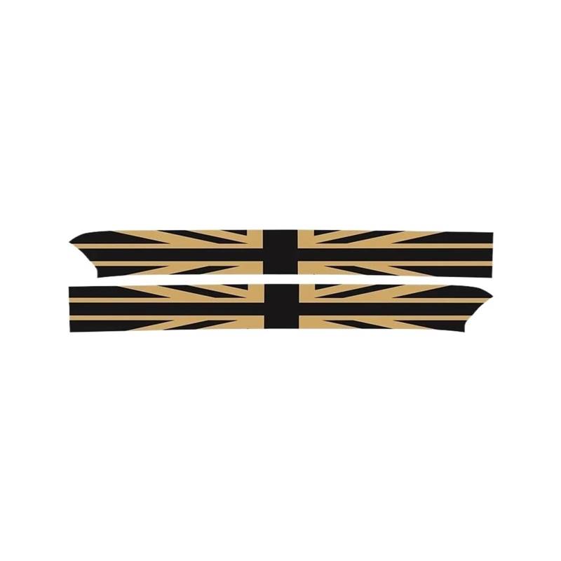 OWYTNRCJ 1Set Autotürschwellen-Schwellen-Leder-Schutzaufkleber Kompatibel for Mini Cooper F56 F60 F54 F55 F57(Gold Jack,F60) von OWYTNRCJ
