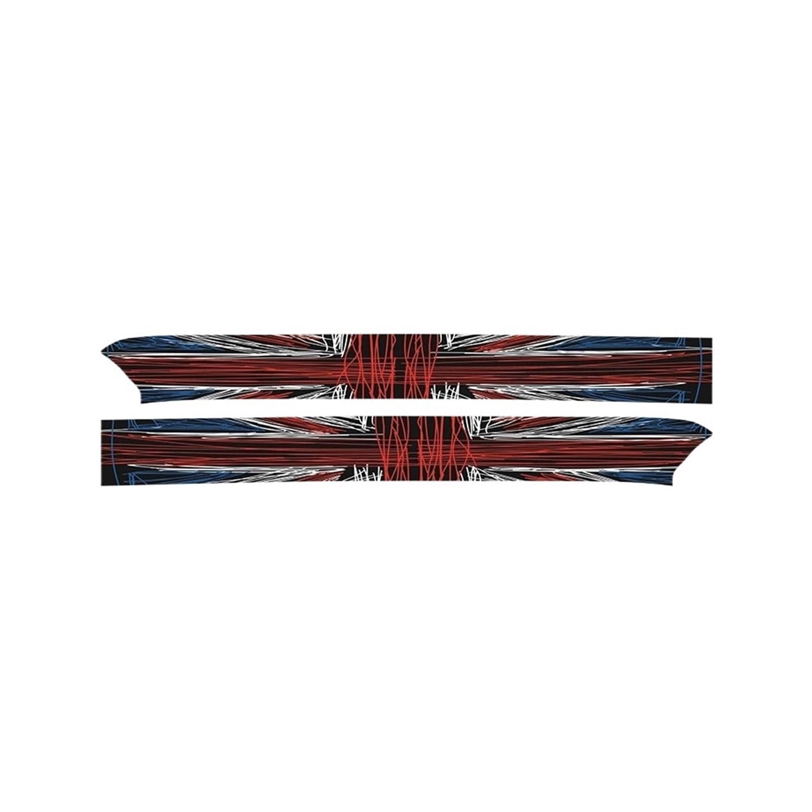 OWYTNRCJ 1Set Autotürschwellen-Schwellen-Leder-Schutzaufkleber Kompatibel for Mini Cooper F56 F60 F54 F55 F57(Painted Union Jack,F54) von OWYTNRCJ