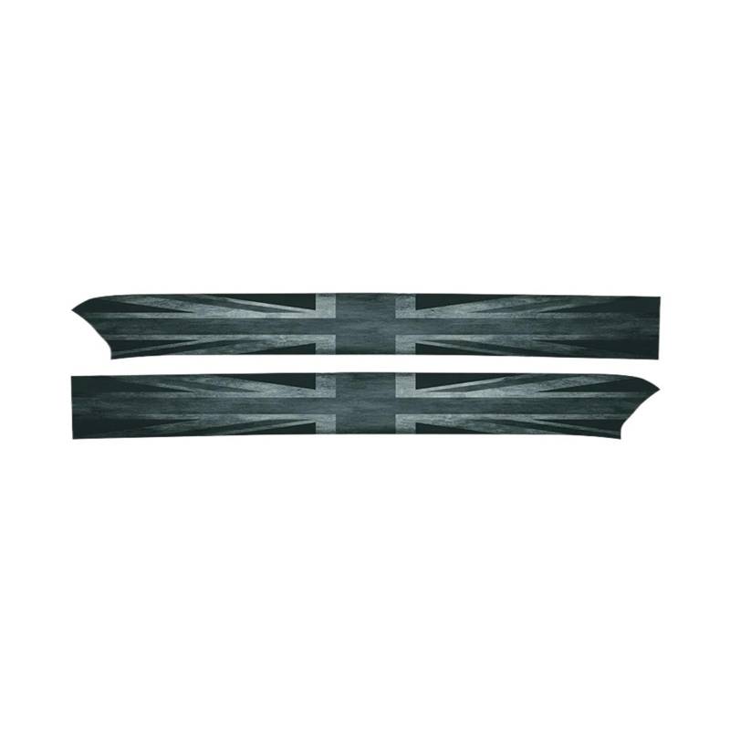 OWYTNRCJ 1Set Autotürschwellen-Schwellen-Leder-Schutzaufkleber Kompatibel for Mini Cooper F56 F60 F54 F55 F57(Retro Grey Jack,F55) von OWYTNRCJ