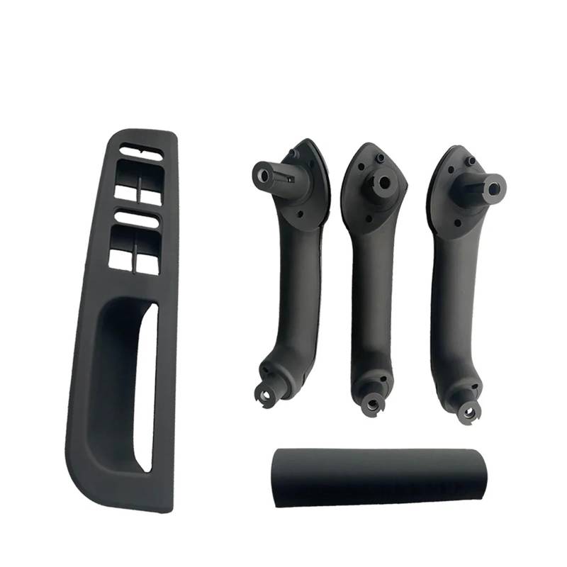 OWYTNRCJ 1set x5 Carbon Filber/Schwarz Innen Türgriffe Schalter Panel for VW Golf 4 GTI R32 Jetta A4 Bora MK4 1999-2004 3B1867171D(5PCS-Black) von OWYTNRCJ
