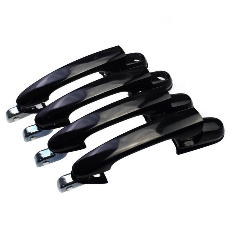OWYTNRCJ 4 Stück Schwarze Außentürgriffe for vorne und hinten, Links und rechts, for Fahrer und Beifahrer, kompatibel mit Hyundai Tucson 2006 2007 2008 2009 2.0L 2.7L von OWYTNRCJ