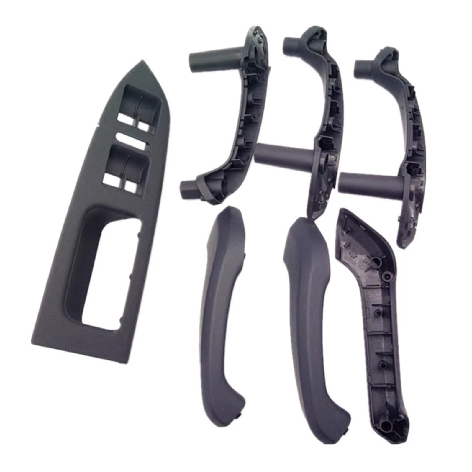 OWYTNRCJ 7 PCS Auto Türgriff Rahmen for VW Touran Innen Abdeckung Fenster Schalter Panel Schalter Zubehör 1T1 867 371 2003-2016(Black) von OWYTNRCJ