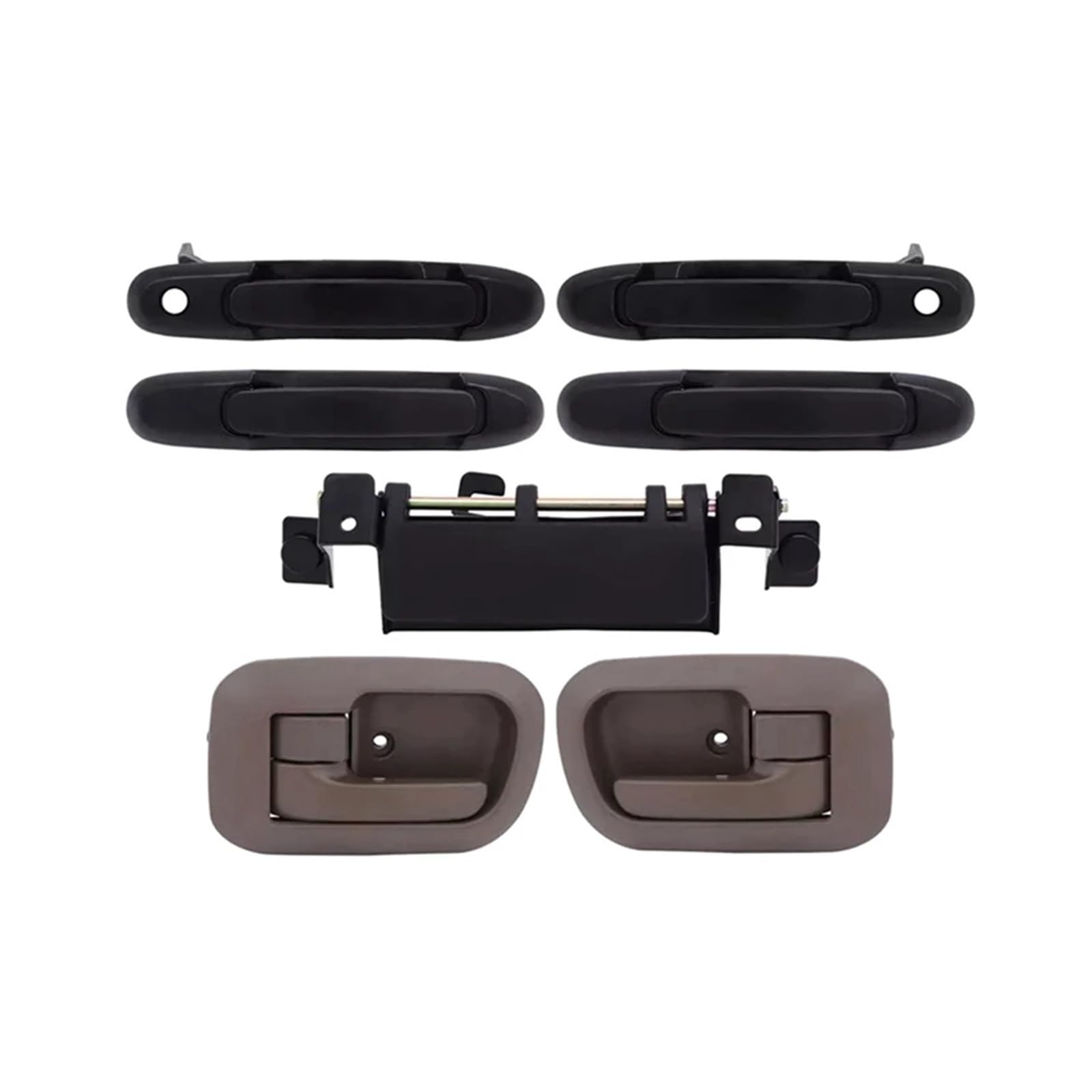 OWYTNRCJ 7-teiliges Auto-Innen- und Außentürgriffe Links und rechts + Heckklappe, kompatibel mit Toyota Sienna 1998–2003, 69205–08010, 69090–08010 OWYTNRCJ 7-teiliges Auto-Innen- und Außentürgriffe Links und rechts + Heckklappe, kompatibel mit Toyota Sienna 1998–2003, 69205–08010, 69090–08010 von OWYTNRCJ