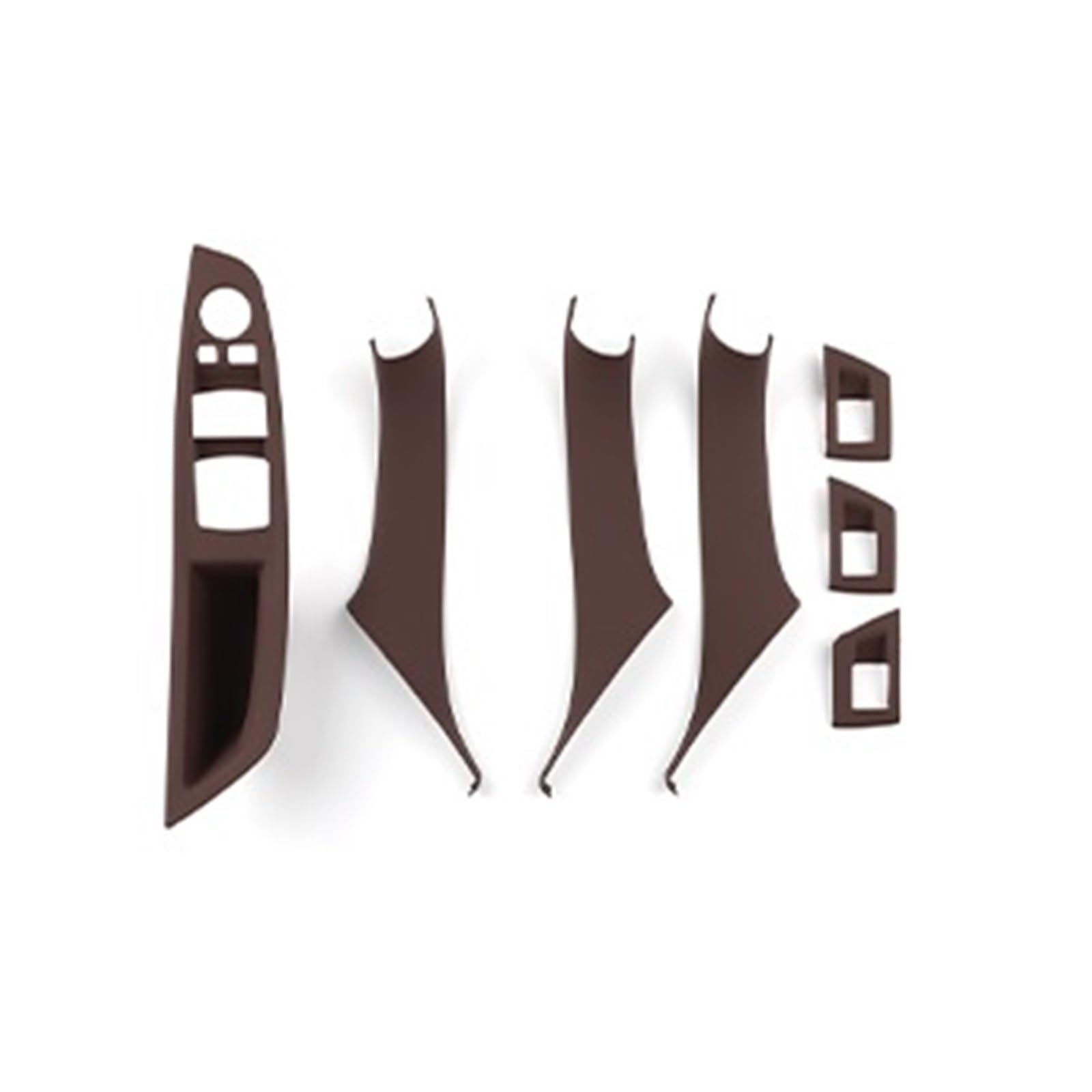 OWYTNRCJ ABS Passagier Tür Panel Griff Pull LHD RHD FLUGGESCHWINDIGKEIT Kompatibel for BMW F10 F11 520i 523i 525i 528i 530i 5 Serie 2011-2017(LHD Brown) von OWYTNRCJ