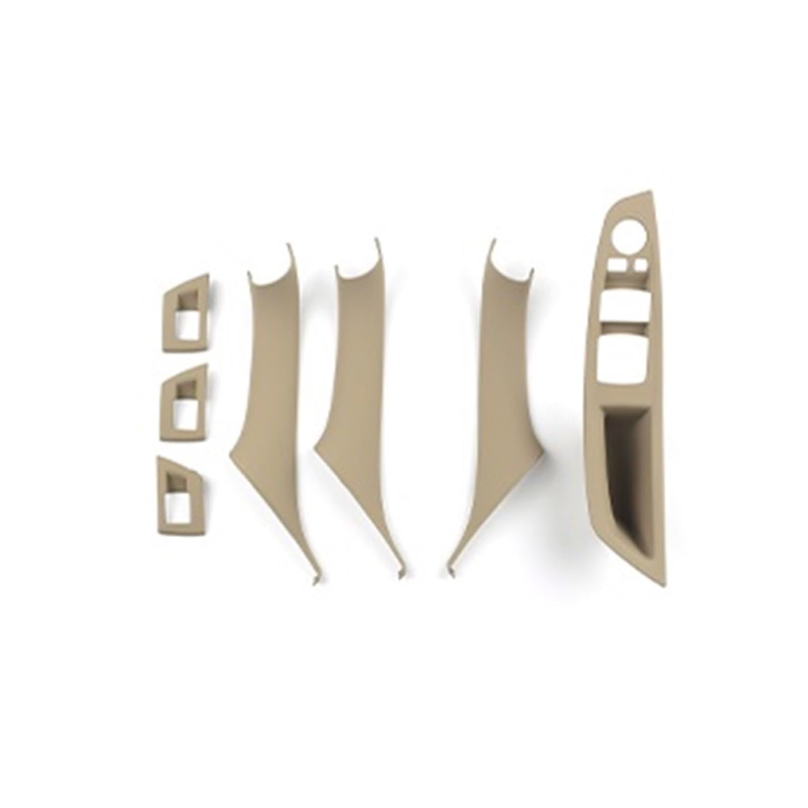 OWYTNRCJ ABS Passagier Tür Panel Griff Pull LHD RHD FLUGGESCHWINDIGKEIT Kompatibel for BMW F10 F11 520i 523i 525i 528i 530i 5 Serie 2011-2017(RHD BEIGE) von OWYTNRCJ