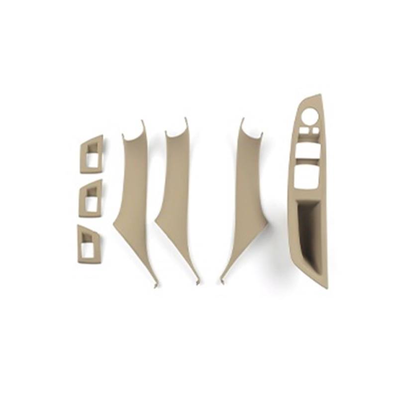 OWYTNRCJ ABS Passagier Tür Panel Griff Pull LHD RHD FLUGGESCHWINDIGKEIT Kompatibel for BMW F10 F11 520i 523i 525i 528i 530i 5 Serie 2011-2017(RHD BEIGE) von OWYTNRCJ