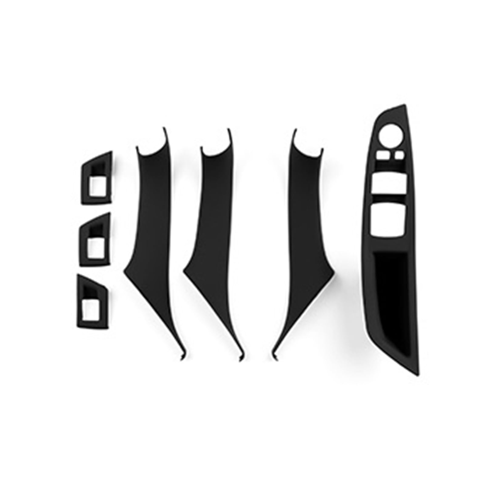 OWYTNRCJ ABS Passagier Tür Panel Griff Pull LHD RHD FLUGGESCHWINDIGKEIT Kompatibel for BMW F10 F11 520i 523i 525i 528i 530i 5 Serie 2011-2017(RHD Black) von OWYTNRCJ