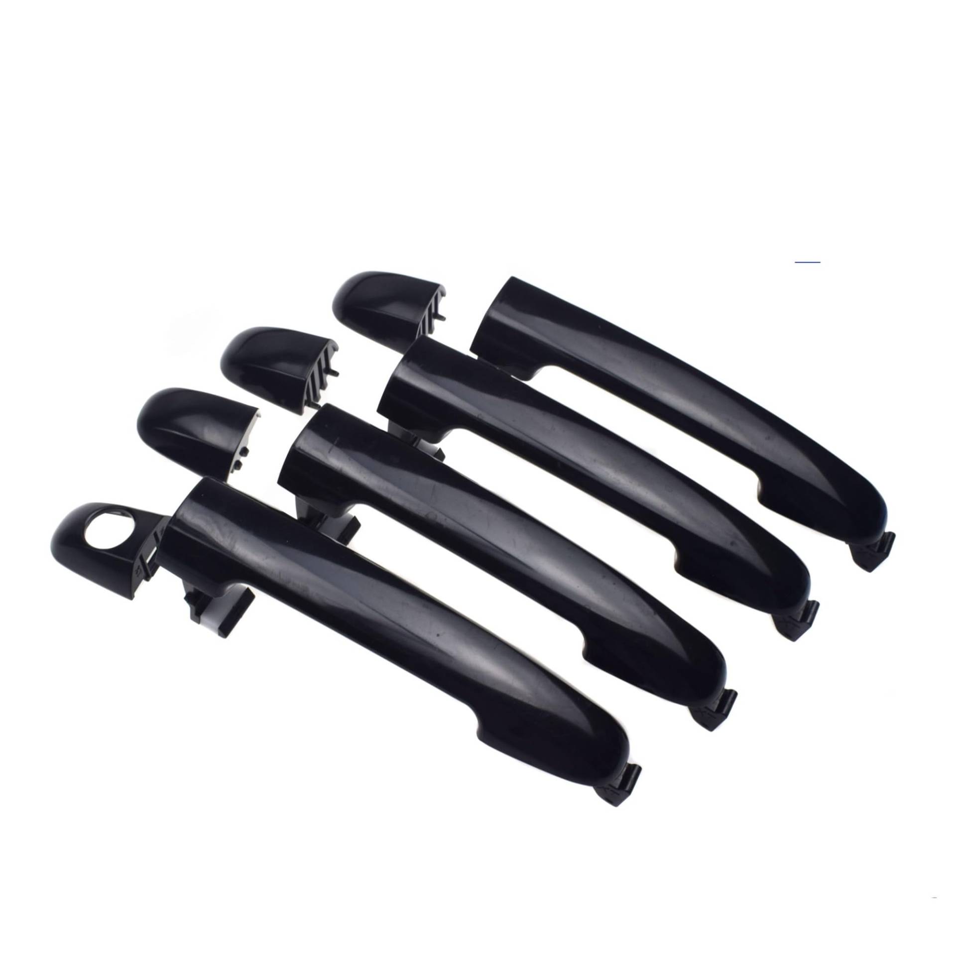 OWYTNRCJ Äußerer Autotürgriff oder mit Kappen vorne hinten Links rechts 4 Stück Kompatibel for Hyundai Sonata 2.4L 3.3L 2006 2007 2008 2009 2010(Handles with Caps) von OWYTNRCJ