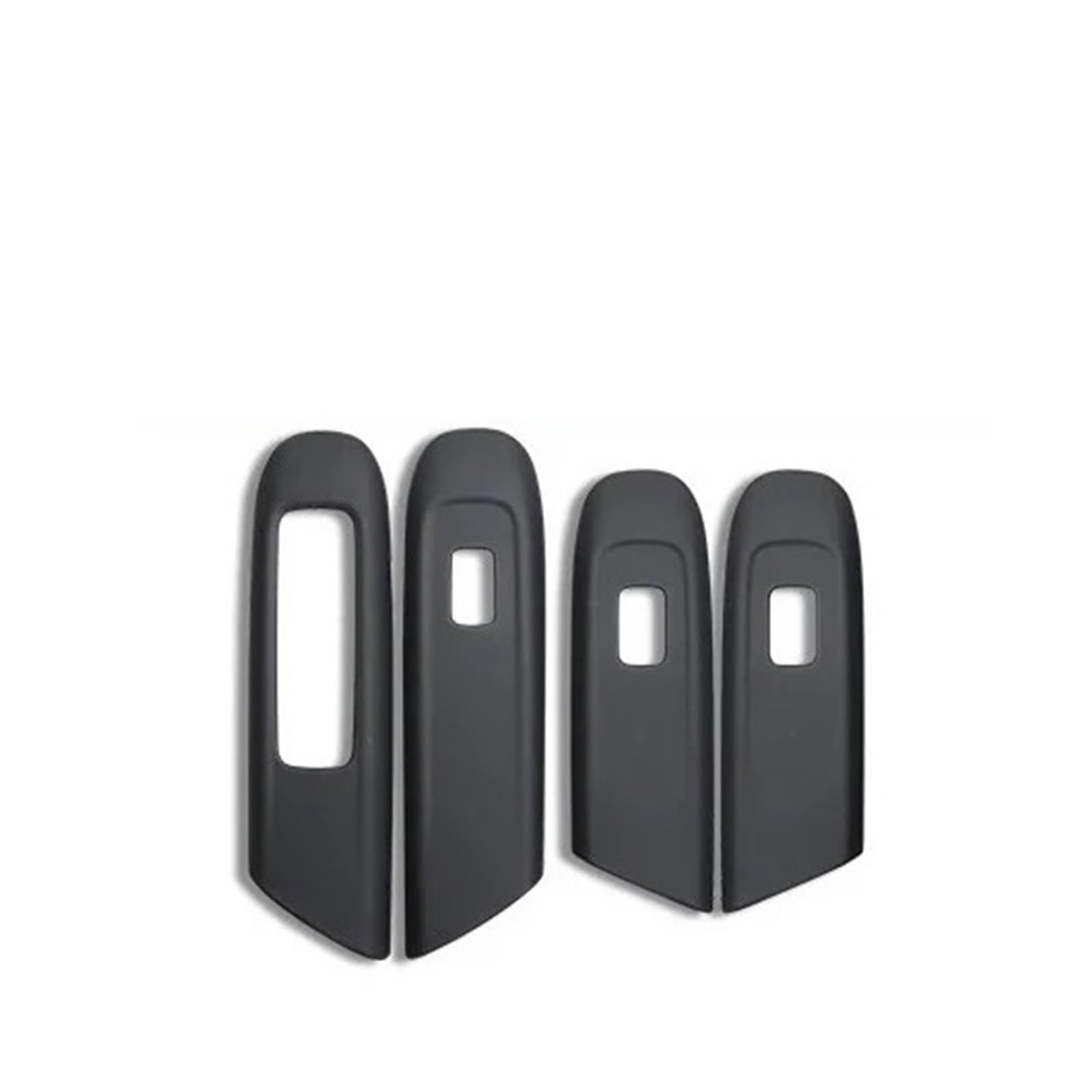 OWYTNRCJ Abdeckung Zierrahmen Lederaufkleber Kompatibel for Mercedes Benz C GLC Klasse W206 X254 Autozubehör Türfensterglas-Hebeknopf(22-24 C Class black1) von OWYTNRCJ