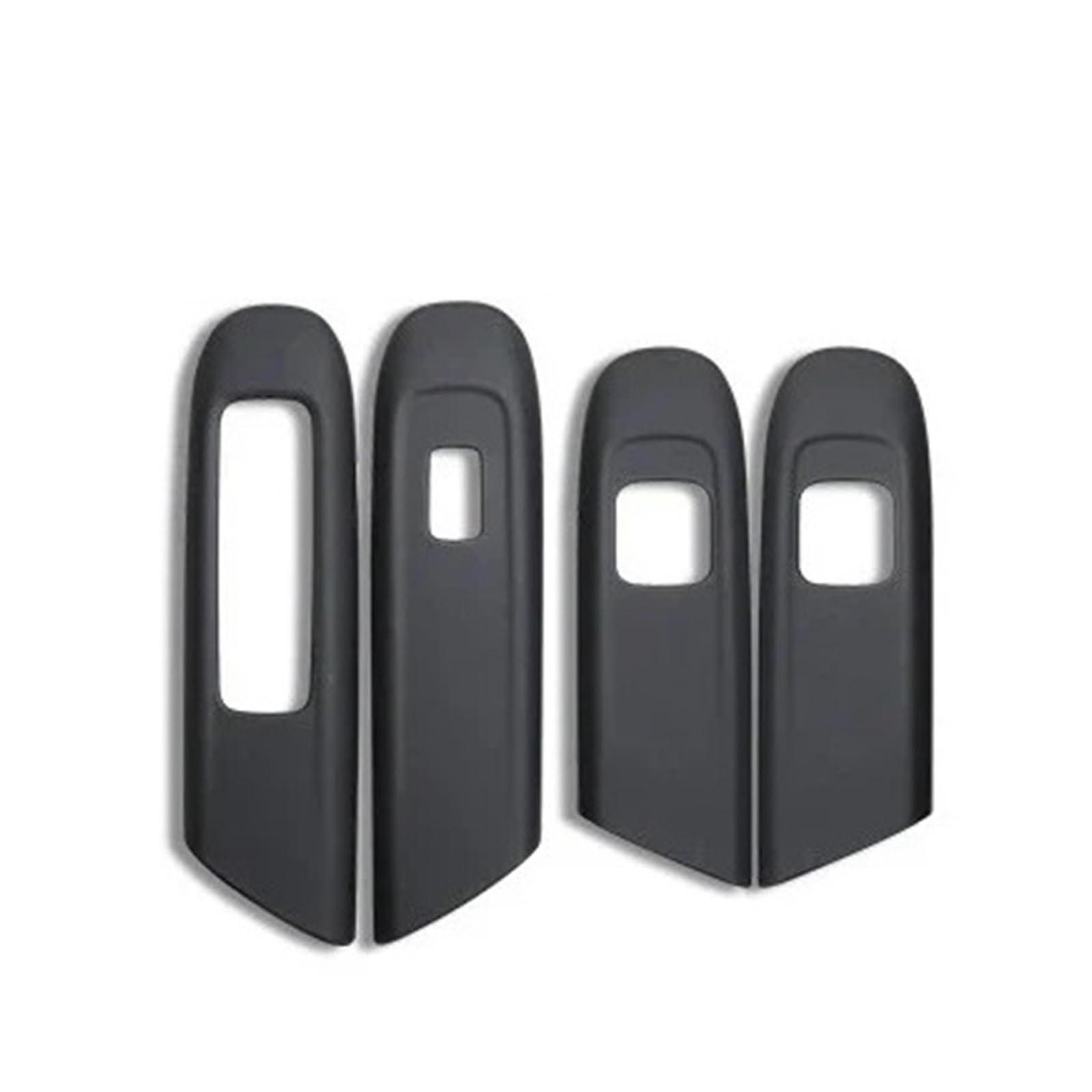 OWYTNRCJ Abdeckung Zierrahmen Lederaufkleber Kompatibel for Mercedes Benz C GLC Klasse W206 X254 Autozubehör Türfensterglas-Hebeknopf(22-24 C Class black2) von OWYTNRCJ