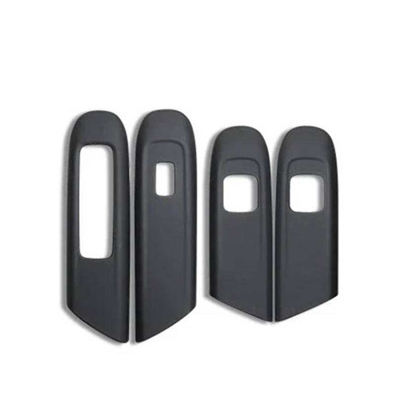 OWYTNRCJ Abdeckung Zierrahmen Lederaufkleber Kompatibel for Mercedes Benz C GLC Klasse W206 X254 Autozubehör Türfensterglas-Hebeknopf(22-24 C Class black2) von OWYTNRCJ