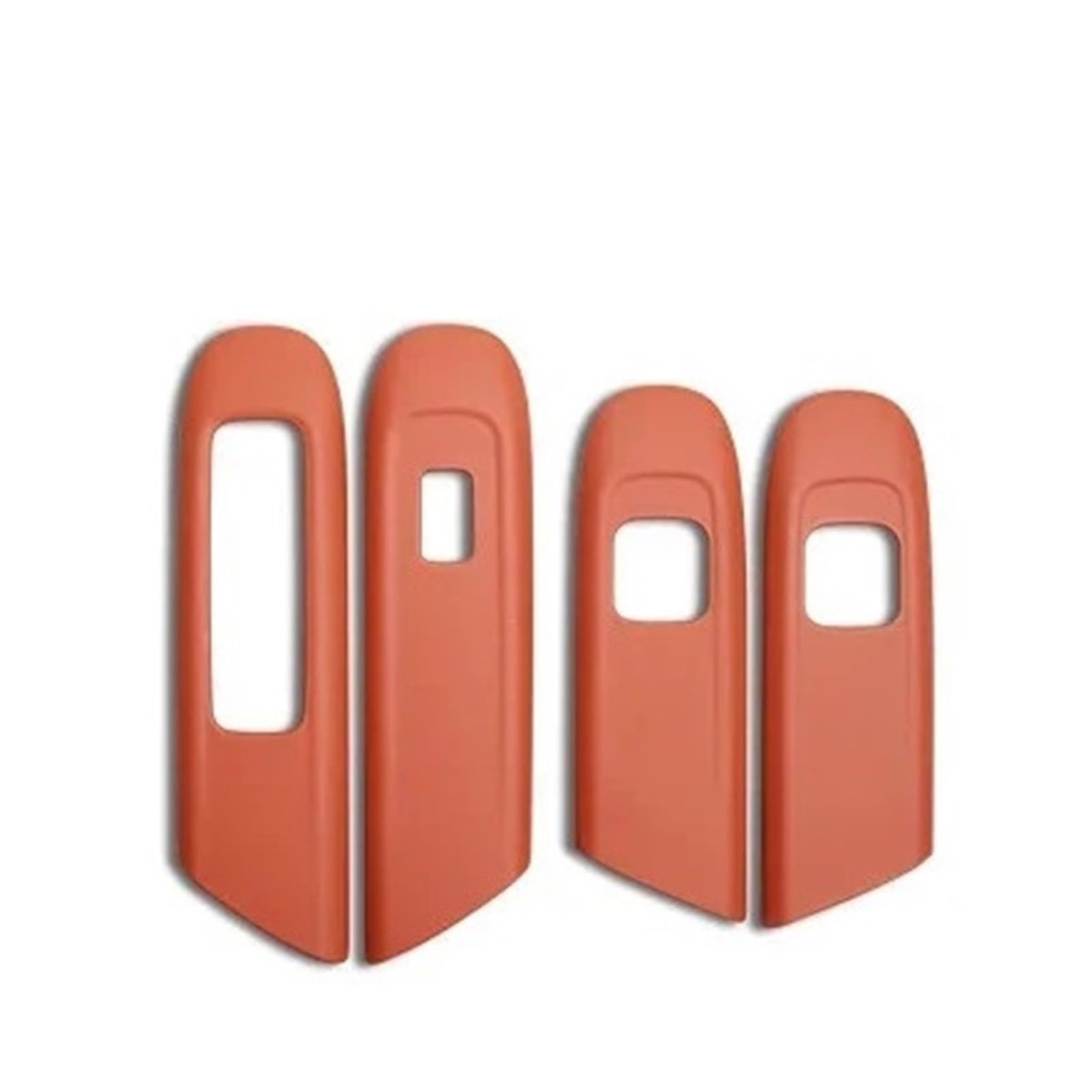 OWYTNRCJ Abdeckung Zierrahmen Lederaufkleber Kompatibel for Mercedes Benz C GLC Klasse W206 X254 Autozubehör Türfensterglas-Hebeknopf(22-24 C Class brown2) von OWYTNRCJ