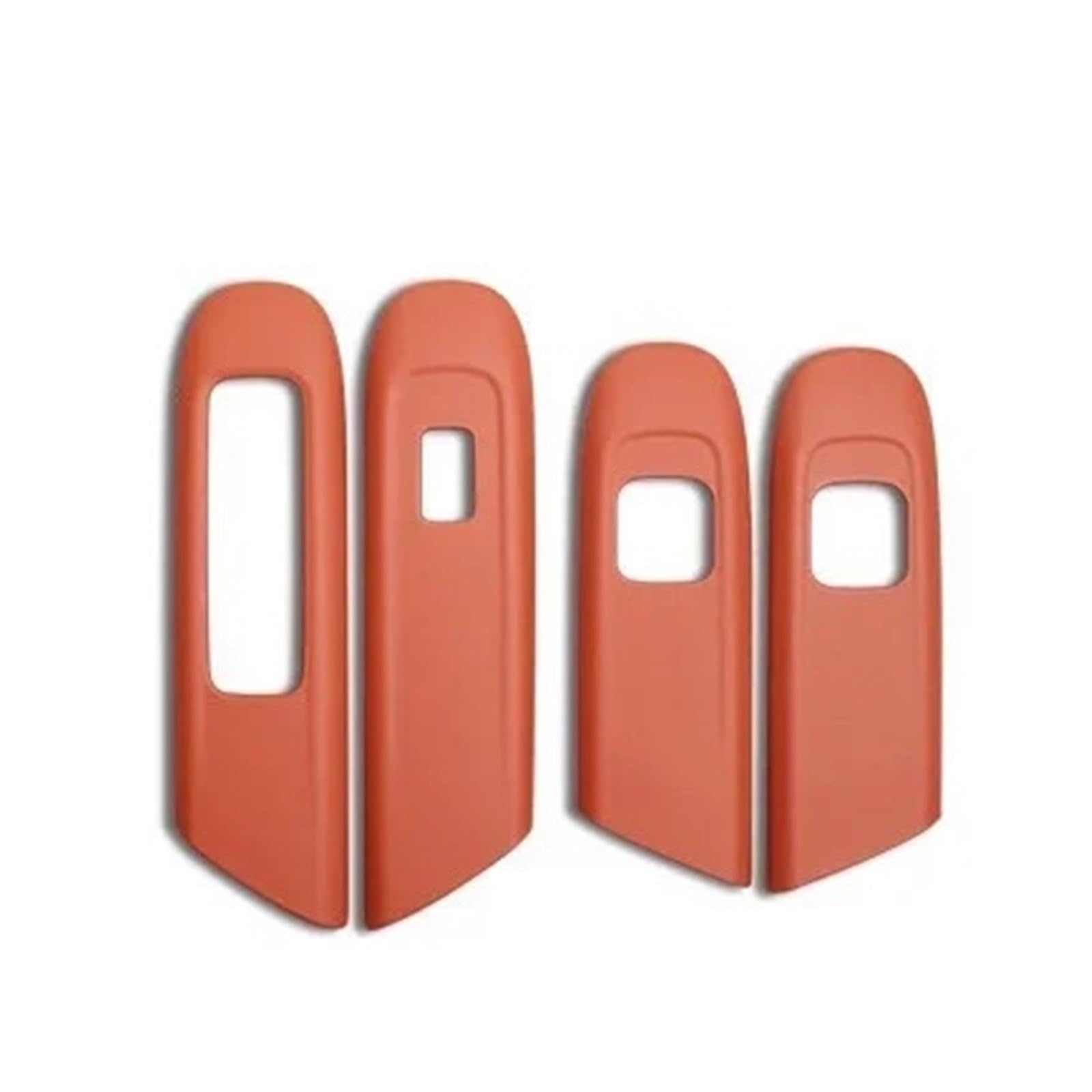 OWYTNRCJ Abdeckung Zierrahmen Lederaufkleber Kompatibel for Mercedes Benz C GLC Klasse W206 X254 Autozubehör Türfensterglas-Hebeknopf(23-24 GLC Brown) von OWYTNRCJ
