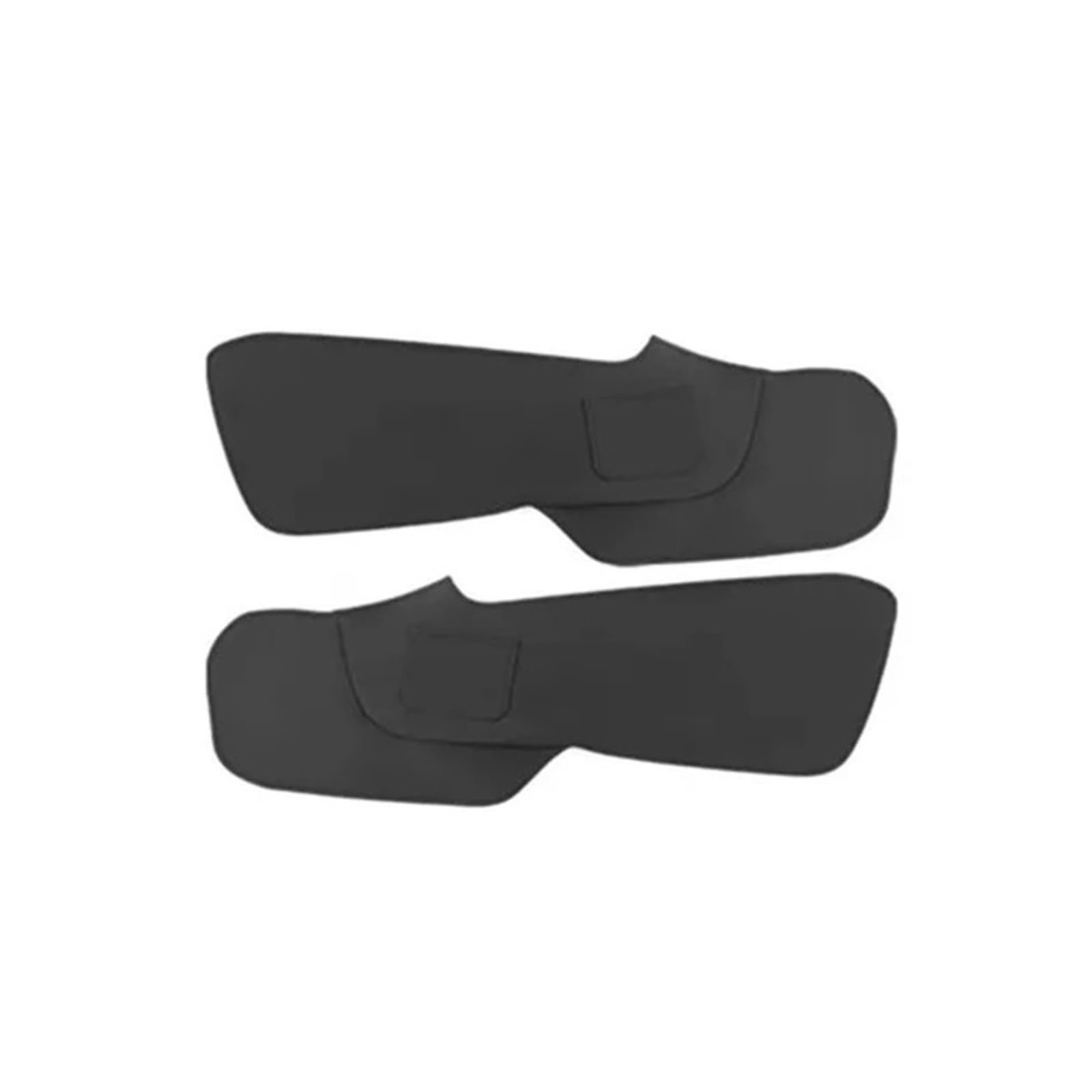 OWYTNRCJ Anti-Kick-Matte for die Mittelkonsole des Autos, kompatibel mit Volvo XC60 XC90 S90 V90 S60 V60 18-24, Zubehör, Lederschutzbezug(2 Piece Black,V90 2018-2024) von OWYTNRCJ
