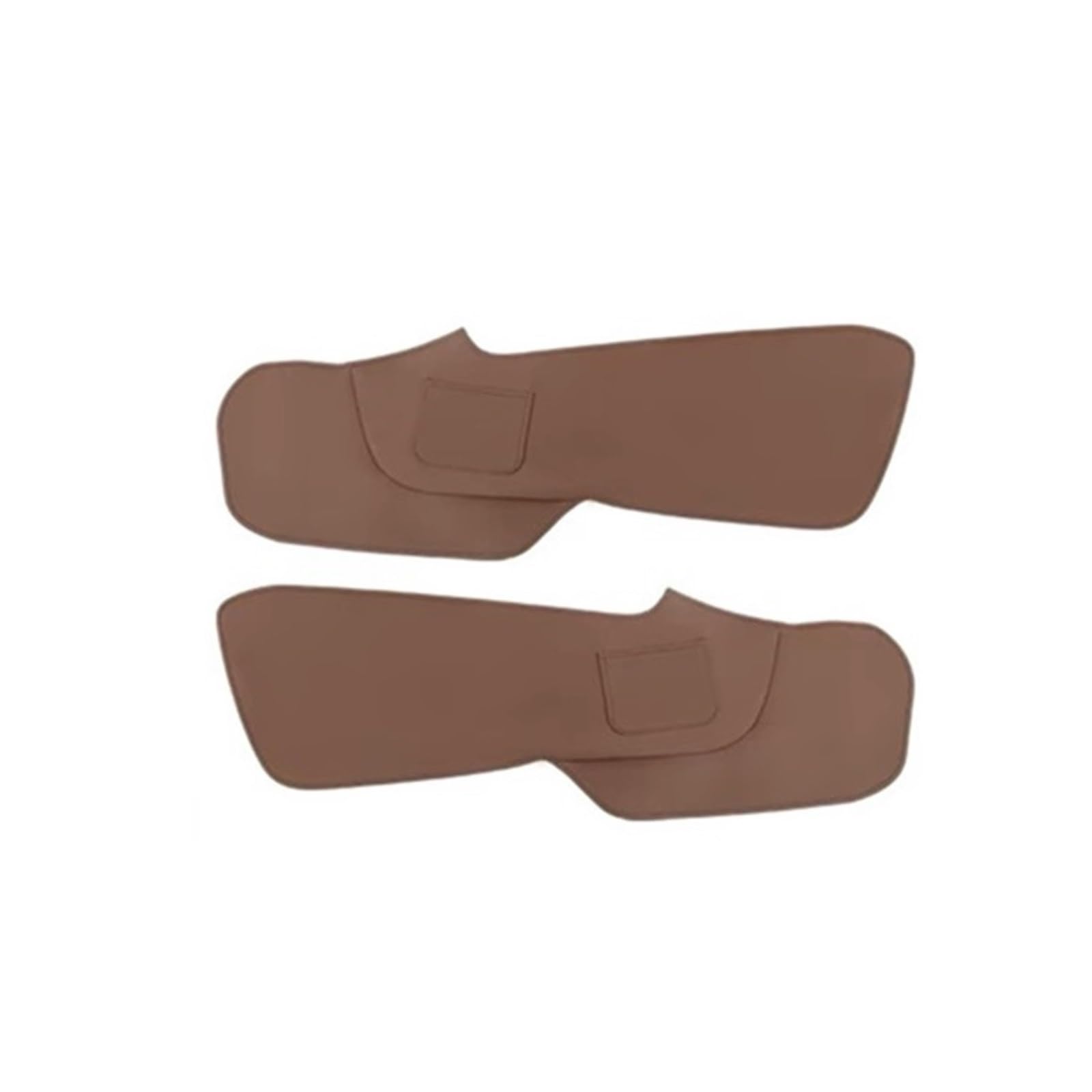 OWYTNRCJ Anti-Kick-Matte for die Mittelkonsole des Autos, kompatibel mit Volvo XC60 XC90 S90 V90 S60 V60 18-24, Zubehör, Lederschutzbezug(2 Piece Brown,V60 2018-2024) von OWYTNRCJ