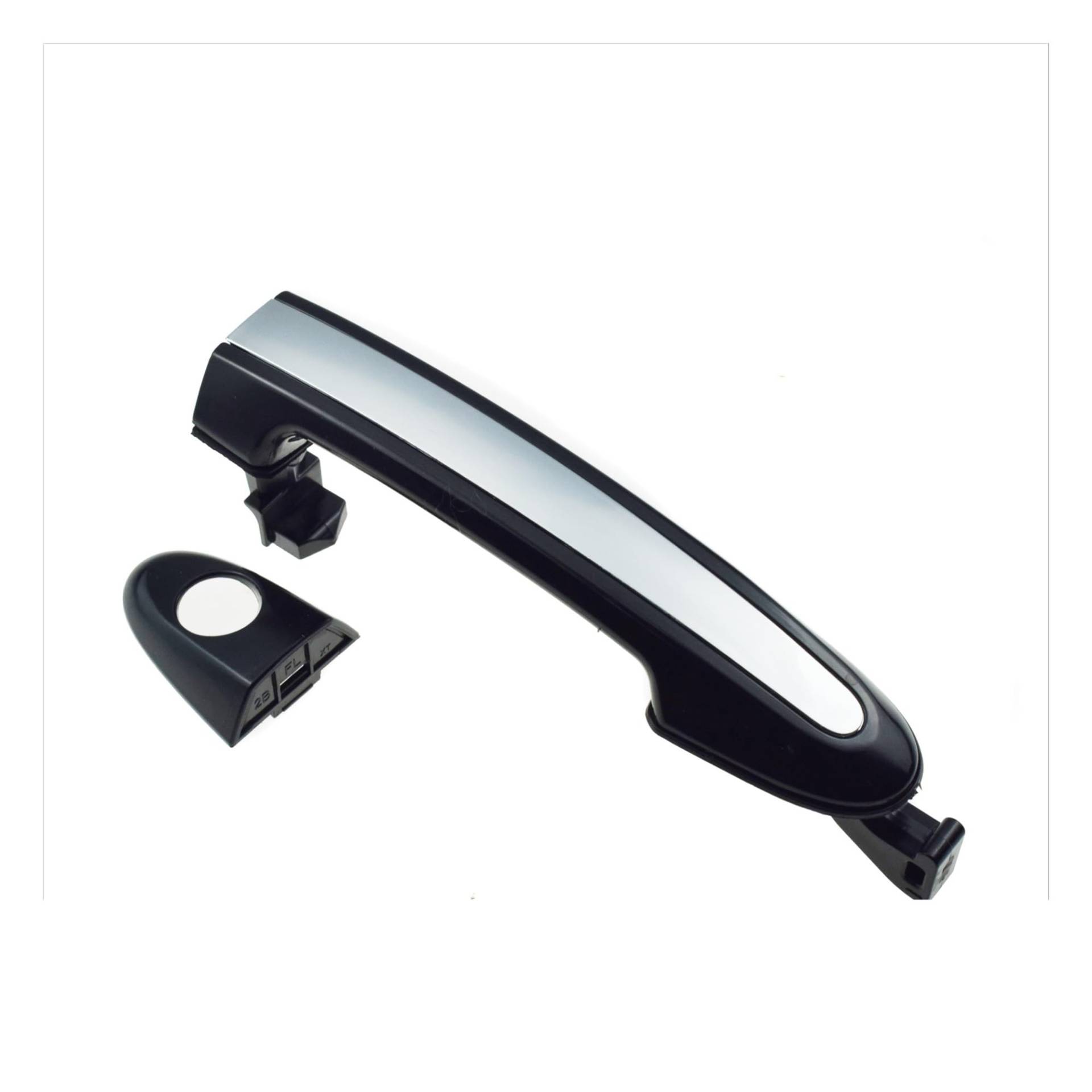 OWYTNRCJ Außentürgriff Chrom Vorne Hinten Links oder Rechts Kompatibel for Hyundai Santa Fe 2.4L 3.5L 2007-2012 826512B000 826612B000 836512B000(1 Pcs Front Left) von OWYTNRCJ