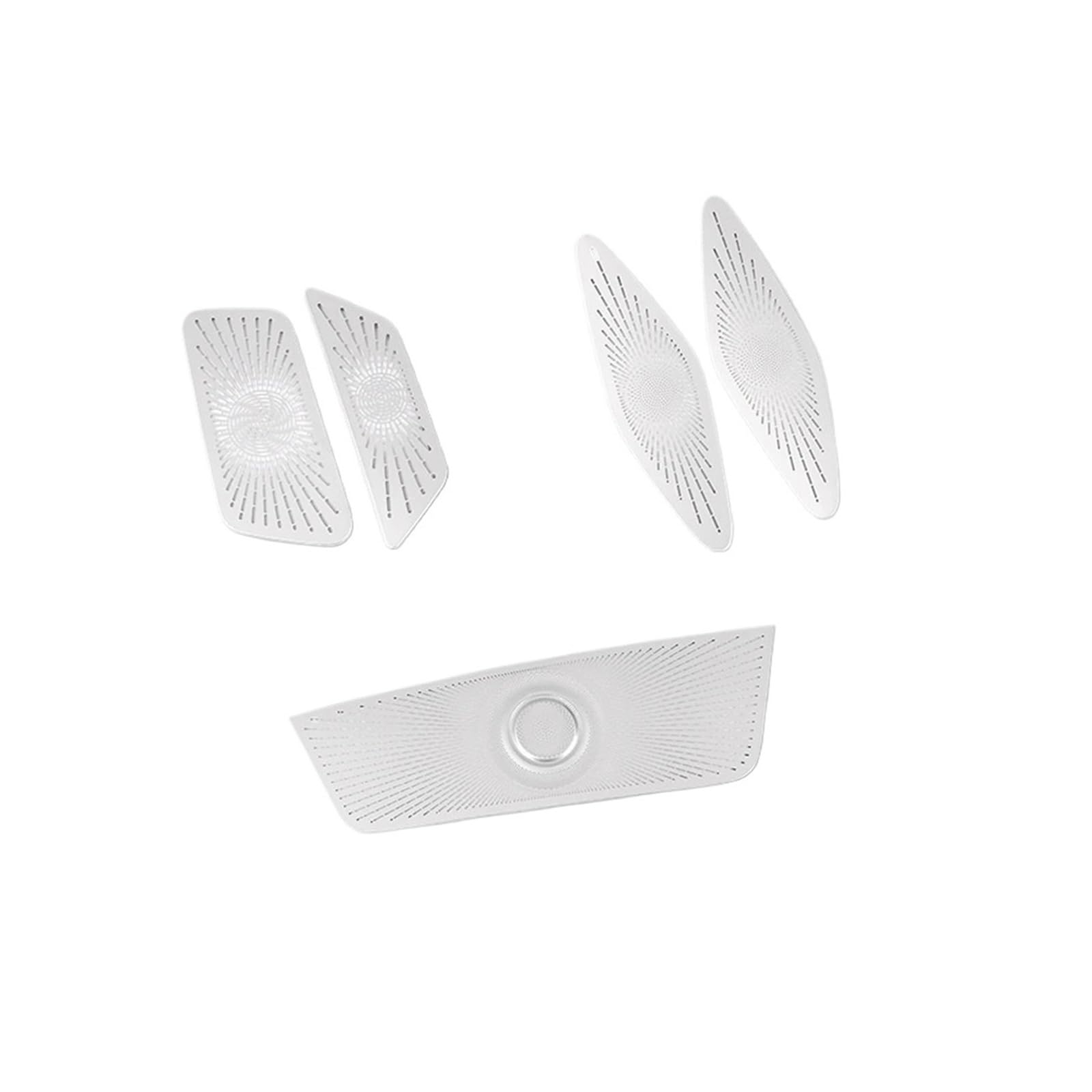 OWYTNRCJ Auto-Audio-Lautsprecher, kompatibel mit Audi Q4 E-Tron 2021–2024, Dekorationsabdeckung, Edelstahl-Schutzaufkleber, Interieur-Styling-Zubehör(Blue) von OWYTNRCJ