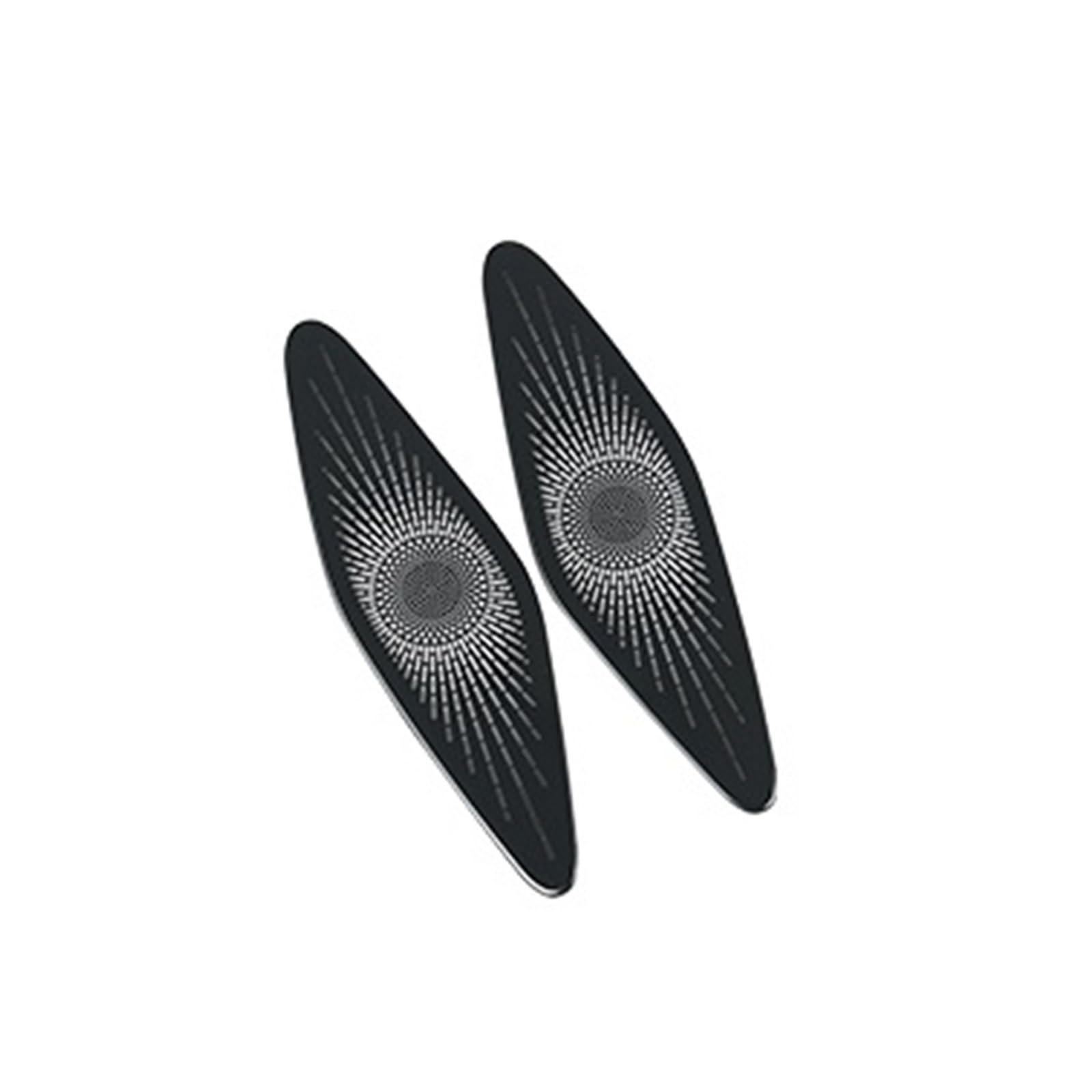 OWYTNRCJ Auto-Audio-Lautsprecher, kompatibel mit Audi Q4 E-Tron 2021–2024, Dekorationsabdeckung, Edelstahl-Schutzaufkleber, Interieur-Styling-Zubehör(White) von OWYTNRCJ