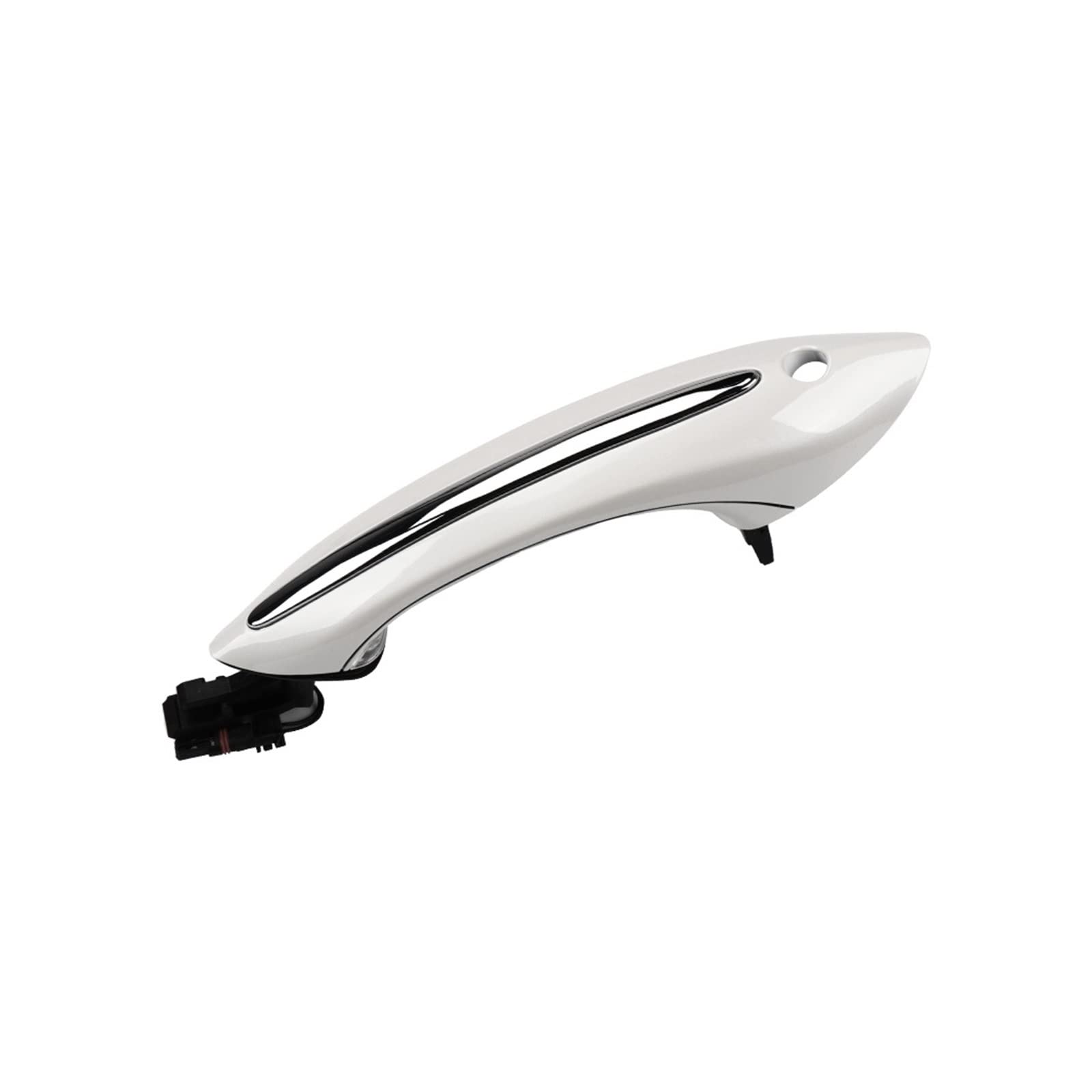OWYTNRCJ Auto-Außentürgriff for Komfortzugang, Keyless-Go-Ersatz, kompatibel mit BMW 5 6 7 F02 F10 F06 F07-Serie, Schwarz, Weiß, Braun(Ivory) von OWYTNRCJ