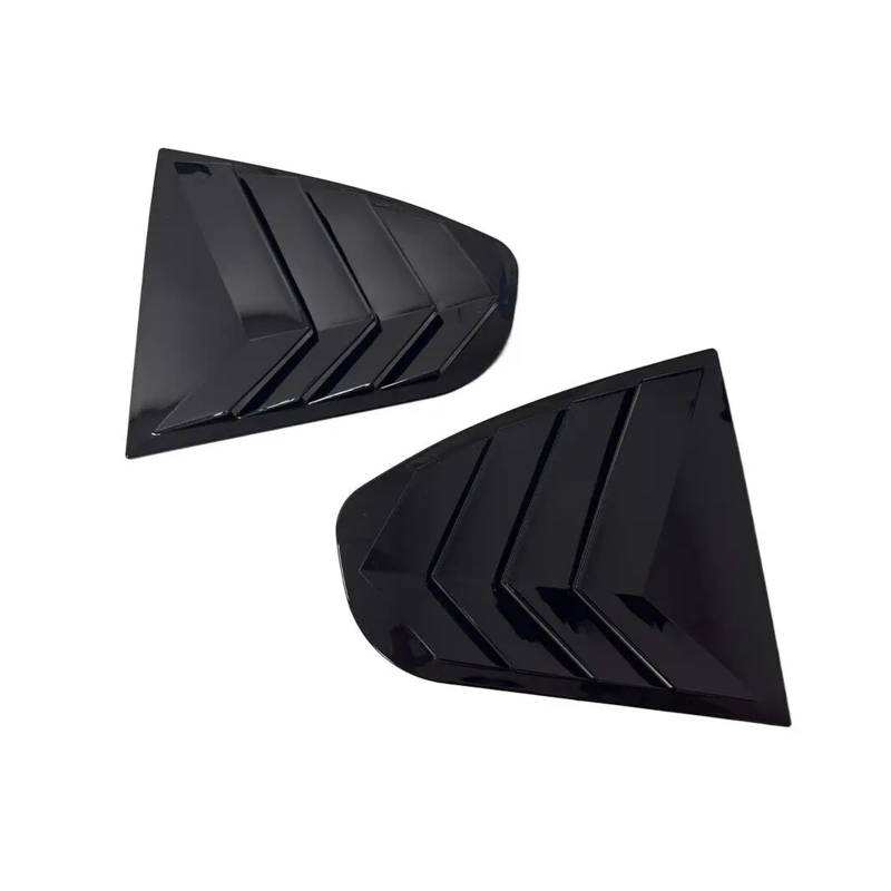 OWYTNRCJ Auto-Heckfenster-Lamellen, kompatibel mit Skoda Octavia 2008 2009 2010 2011 2012, Shutter Cover Scoop Side Vent Trim Windschutzscheibe ABS Carbon(Carbon Look) von OWYTNRCJ