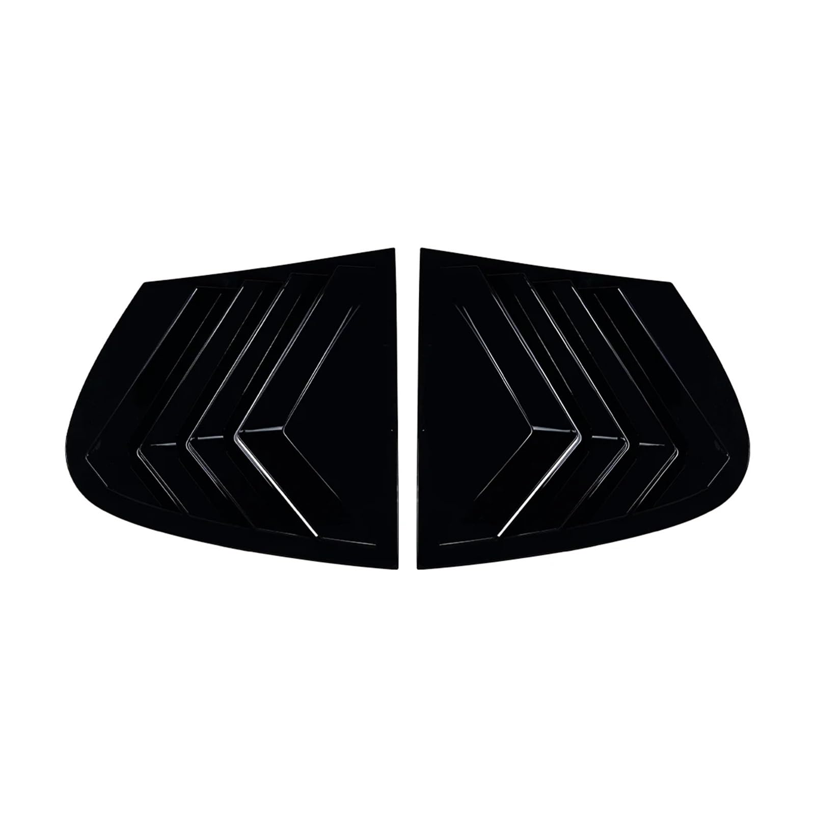 OWYTNRCJ Auto-Heckfenster-Rollladen, kompatibel mit BMW 1er E87 2005–2011, Abdeckung, Fensterjalousie, Seitenlüftungsverkleidung, ABS, Kohlefaser, Autozubehör(Glossy Black) von OWYTNRCJ