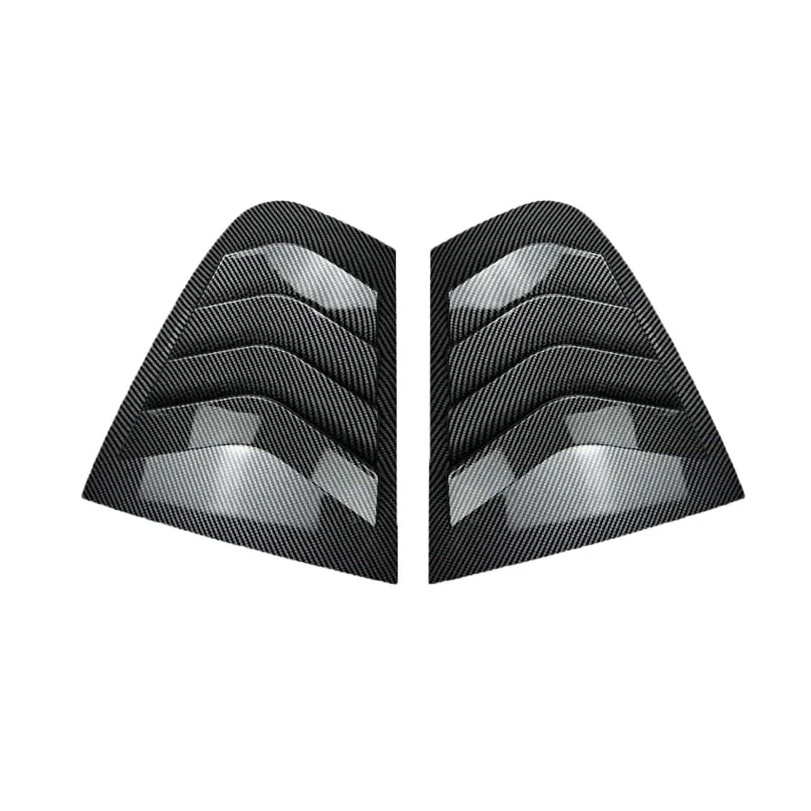 OWYTNRCJ Auto-Hecklamellenfenster, kompatibel for BMW 3er Limousine F30 318i 320i 325i 2013–2019, Seitenklappenabdeckung, Zieraufkleber, Entlüftungsschaufel, ABS-Carbon(Carbon) von OWYTNRCJ
