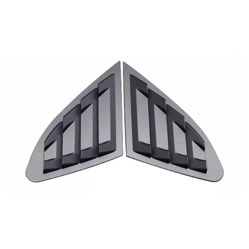 OWYTNRCJ Auto-Hecklamellenfenster, kompatibel mit Malibu 2016–2023, Seitenverschlussabdeckung, Zieraufkleber, Entlüftungsschaufel, ABS-Kohlefaser-Zubehör(Matte Black) von OWYTNRCJ