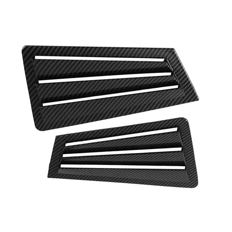 OWYTNRCJ Auto-Heckscheiben-Shutter Kompatibel for Mazda 3 2003-2007 1 Paar Zierabdeckung Seitenlamellen-Entlüftungsschaufel Spoiler Deflektor(Carbon Fiber Pattern) von OWYTNRCJ