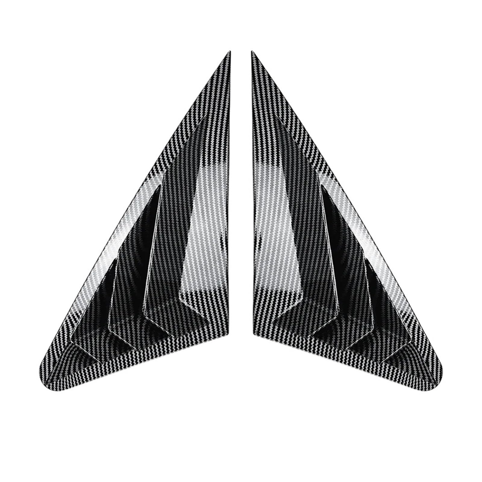 OWYTNRCJ Auto-Heckscheibenlamellen, kompatibel for Limousine A3 S3 8V 2014–2020, 1 Paar, Abdeckung, Seitenrollladen, Jalousie, Abdeckung, Zierleiste, Aufkleber, Entlüftung(Carbon Fiber) von OWYTNRCJ