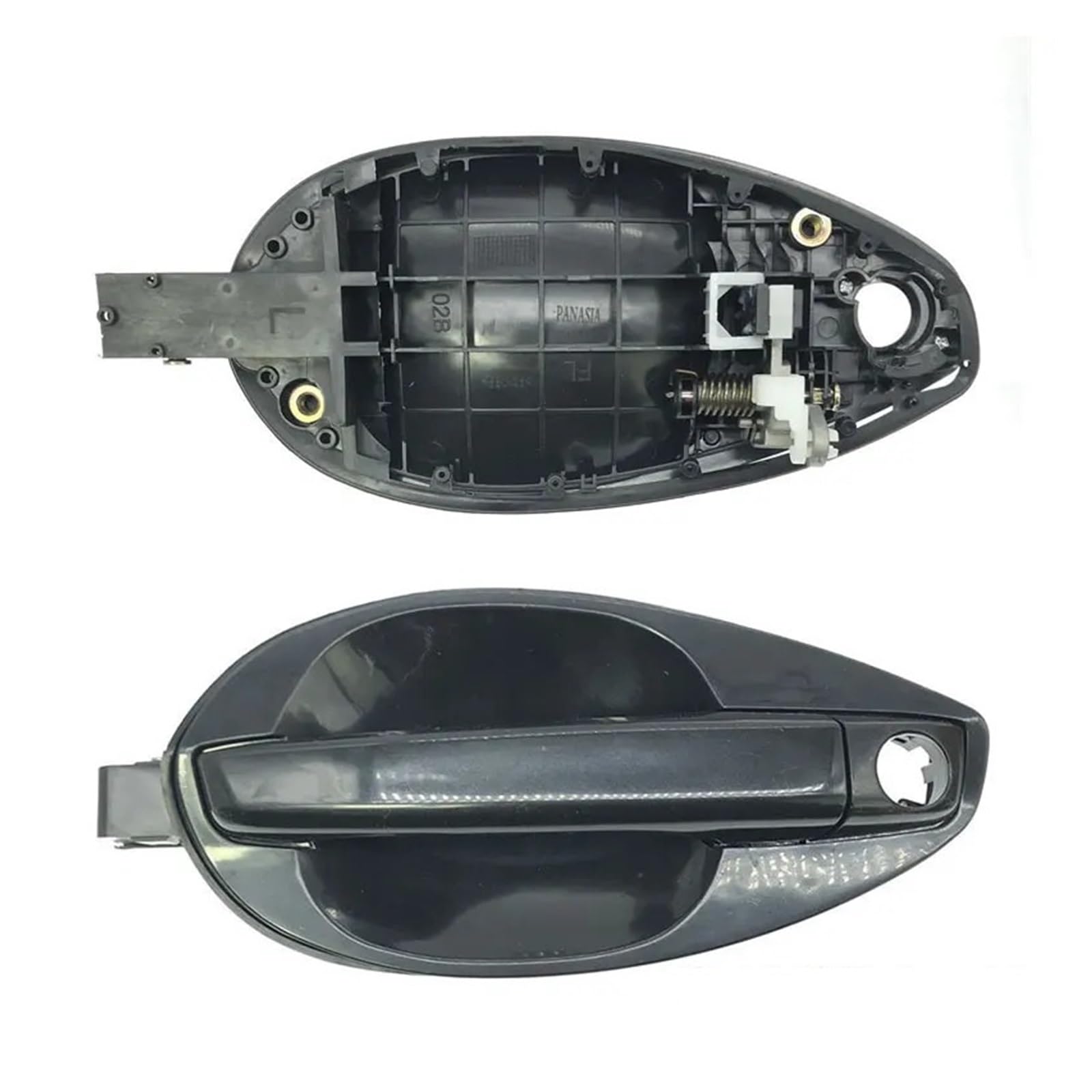 OWYTNRCJ Auto Innen Außen Tür Griffe Fangen Lünette Abdeckung Formteil Trim Kompatibel for Hyundai Tiburon Coupe Tuscani 2003-2008(2PCS C LH RH) von OWYTNRCJ