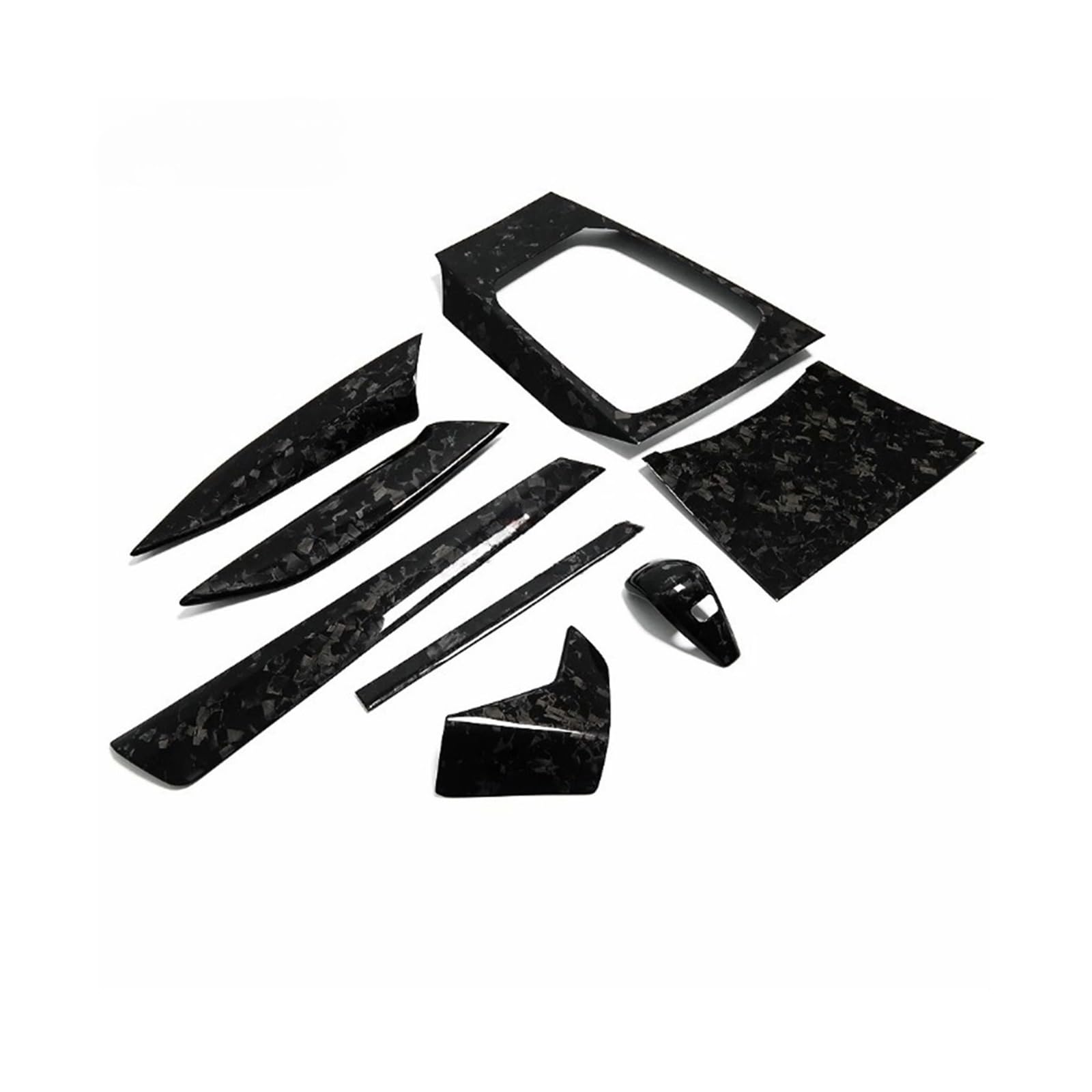 OWYTNRCJ Auto Innere Zentrale Steuerung Getriebe Kompatibel for BMW 2 Serie G42 2022 220d 220i 230i M240i LHD Carbon Faser Schaltknauf Panel Trim(Forged Carbon Fiber) von OWYTNRCJ