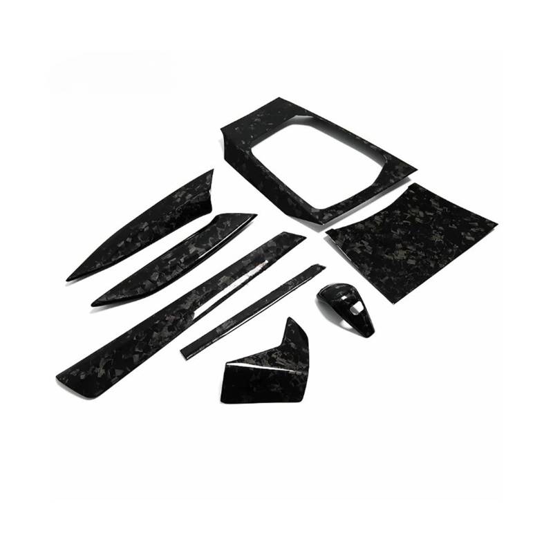 OWYTNRCJ Auto Innere Zentrale Steuerung Getriebe Kompatibel for BMW 2 Serie G42 2022 220d 220i 230i M240i LHD Carbon Faser Schaltknauf Panel Trim(Forged Carbon Fiber) von OWYTNRCJ